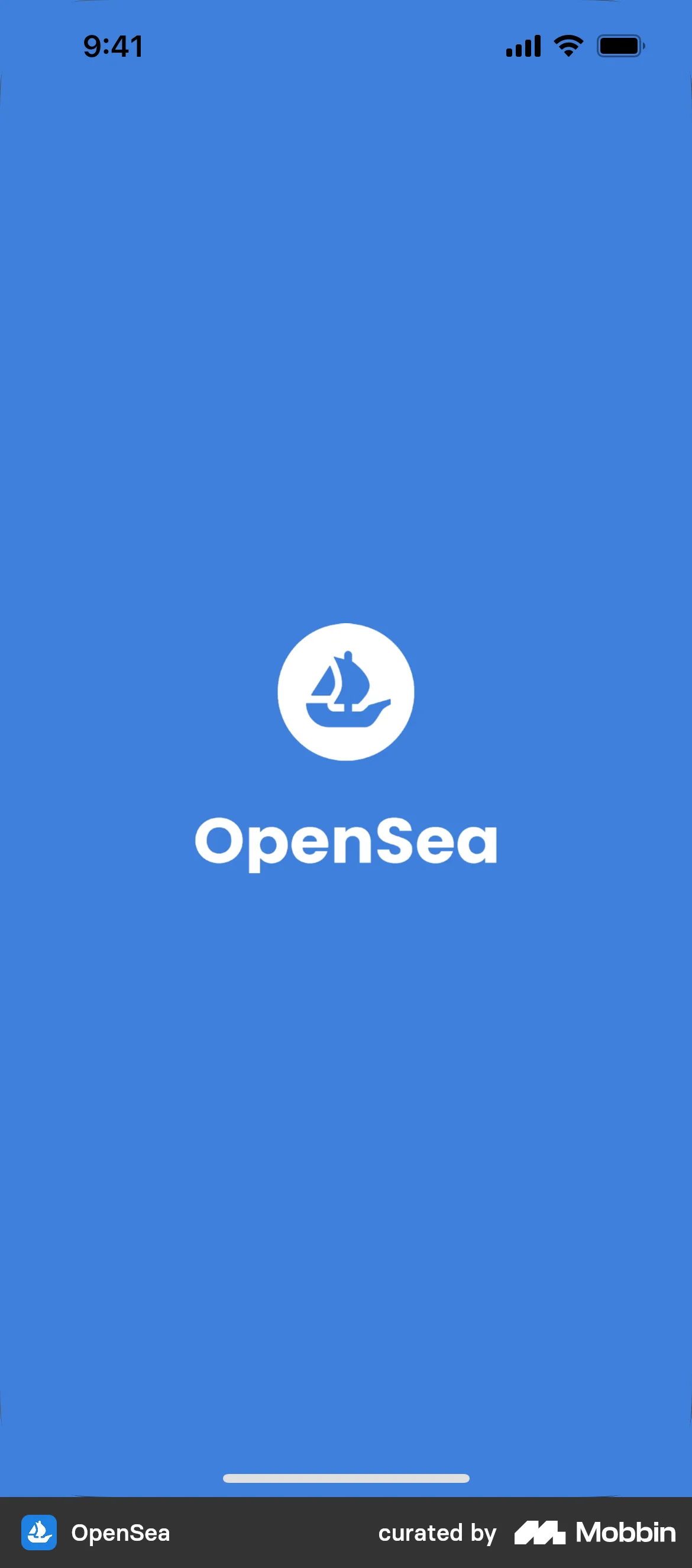 OpenSea Onboarding screen