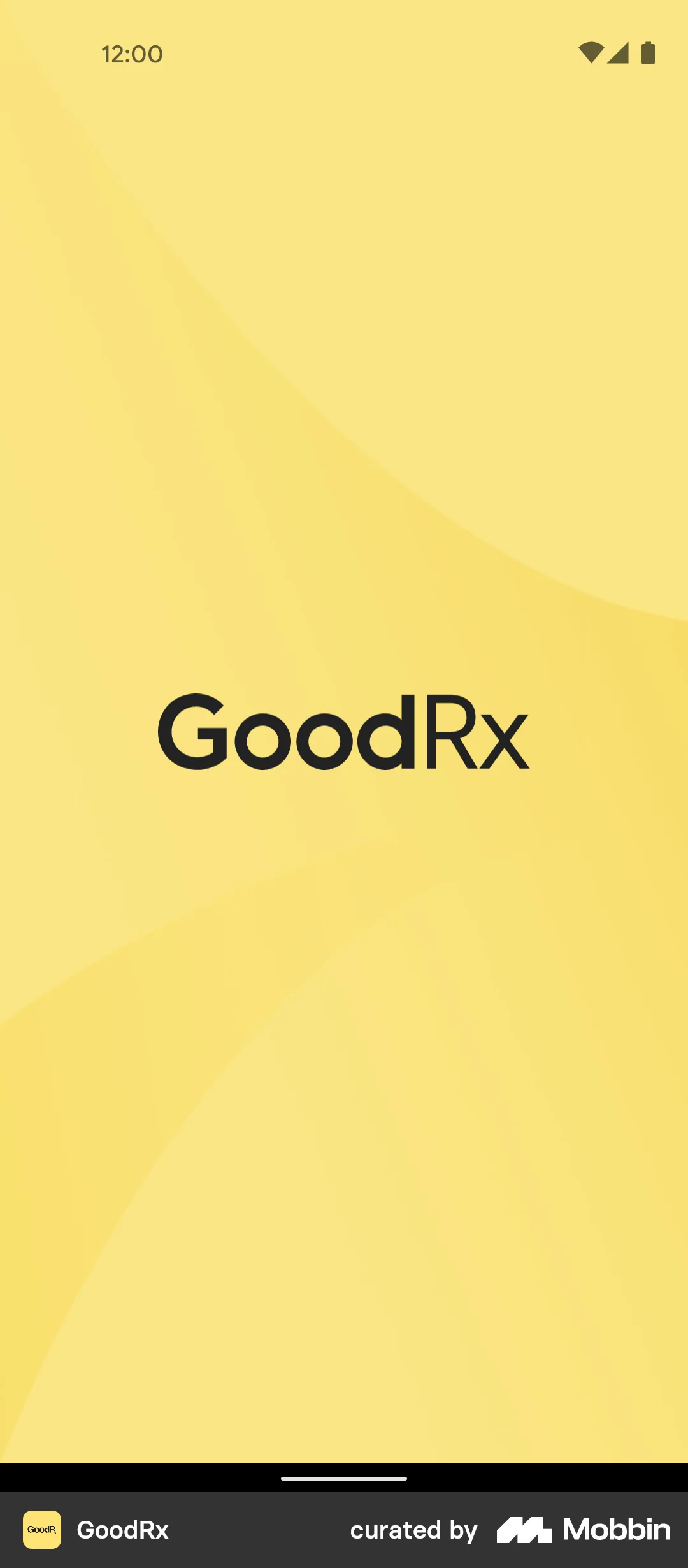 GoodRx Onboarding screen
