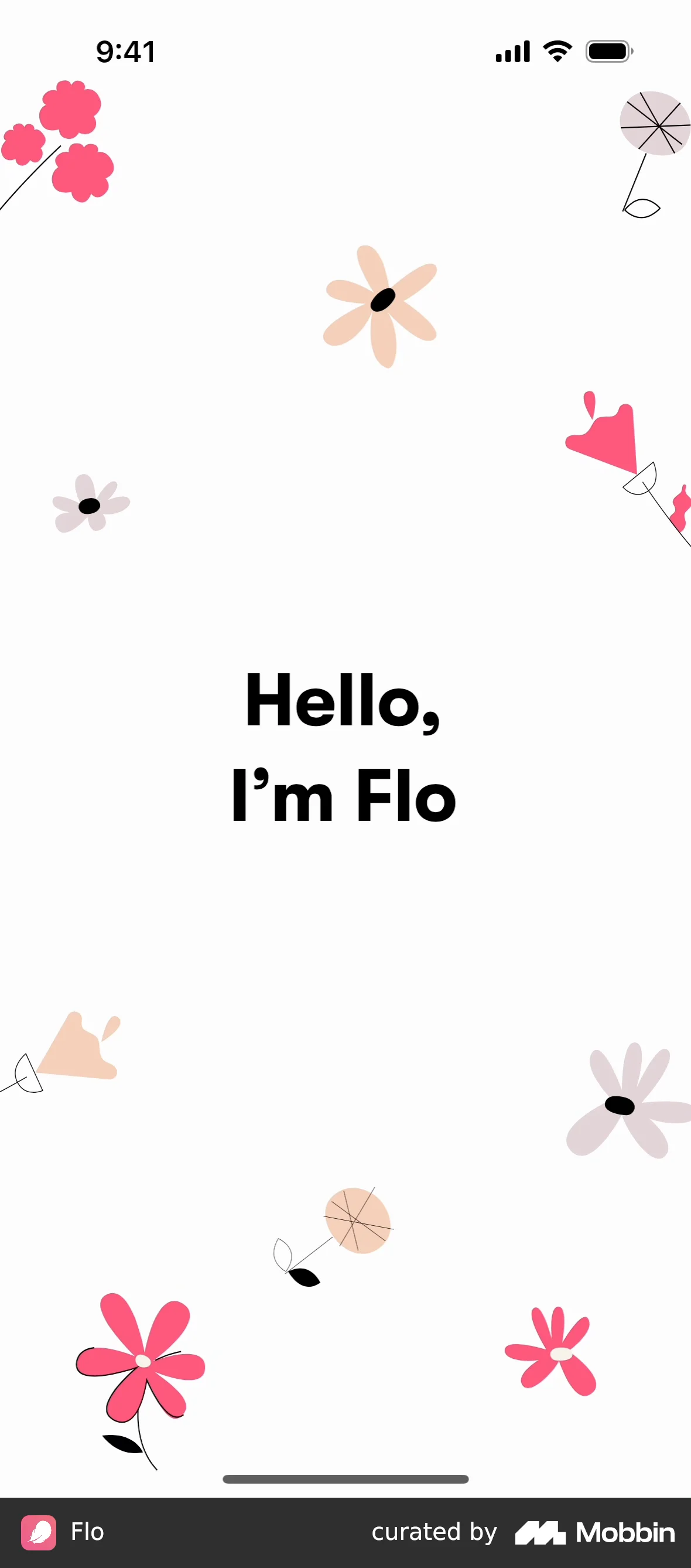 Flo Onboarding screen