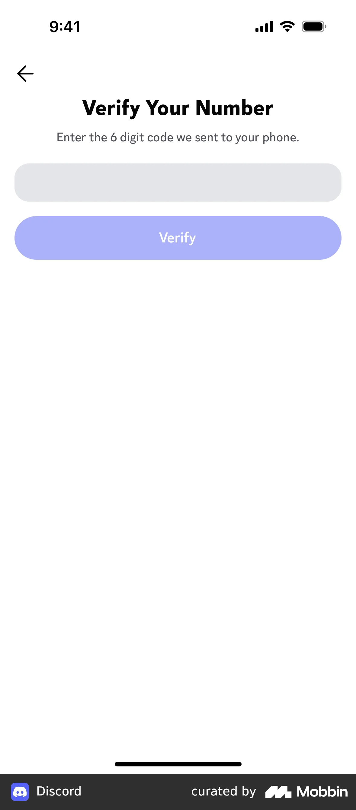 Discord Verifying phone number screen