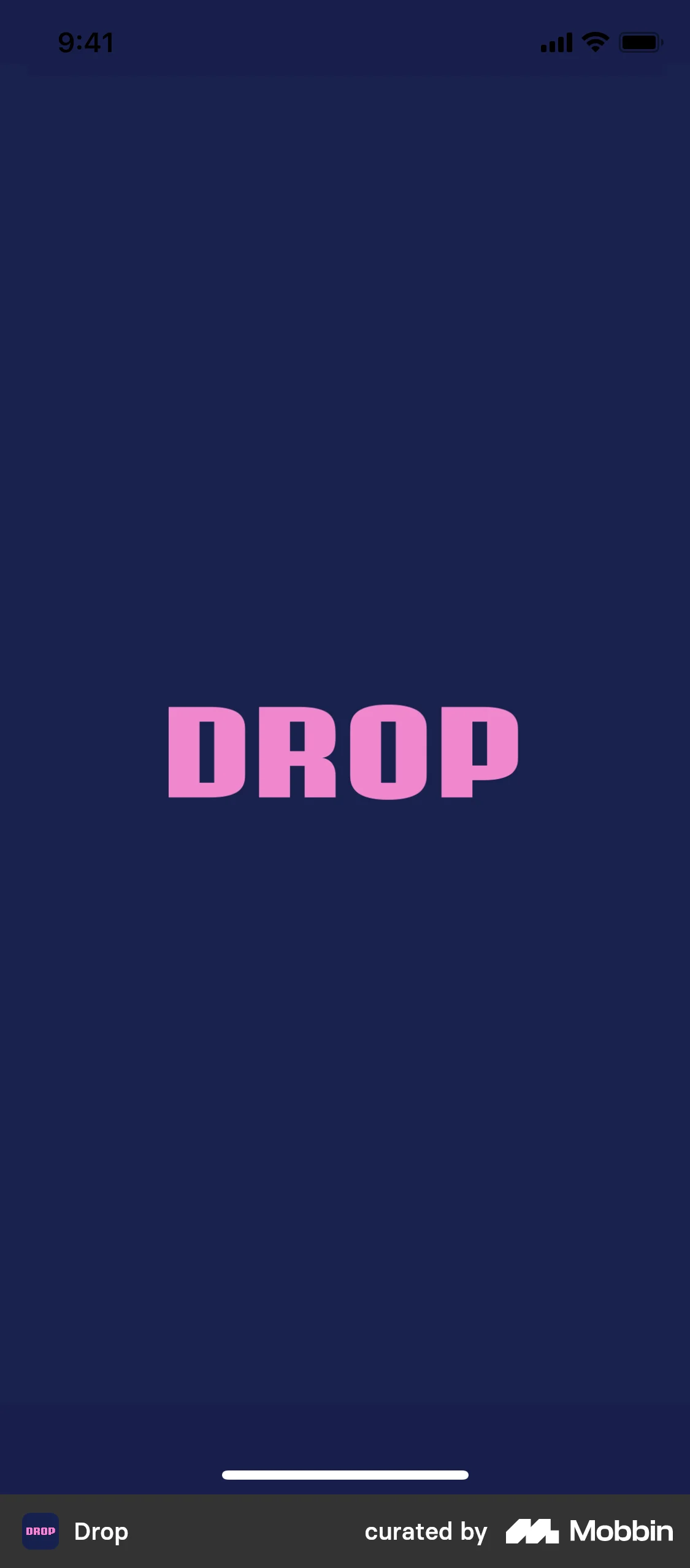 Drop screen
