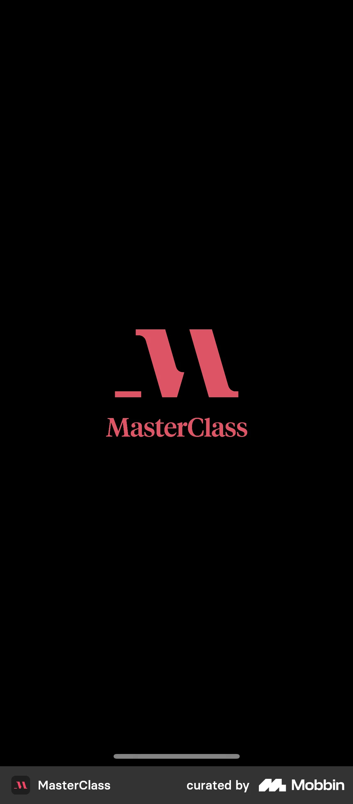 MasterClass screen