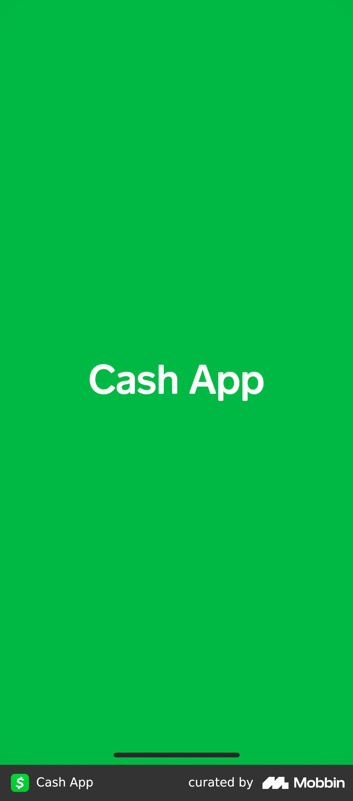Cash App Onboarding screen