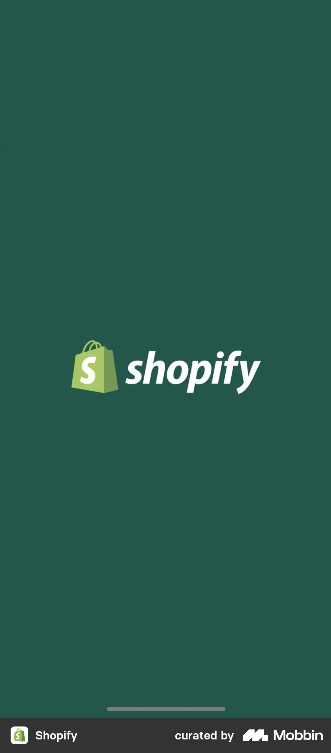 Shopify Onboarding screen