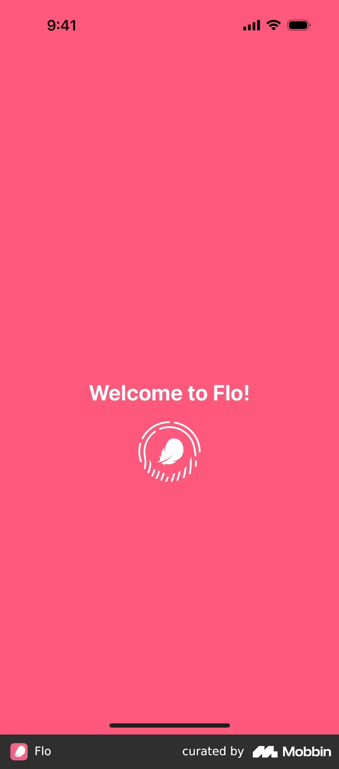 Flo Completing account setup screen