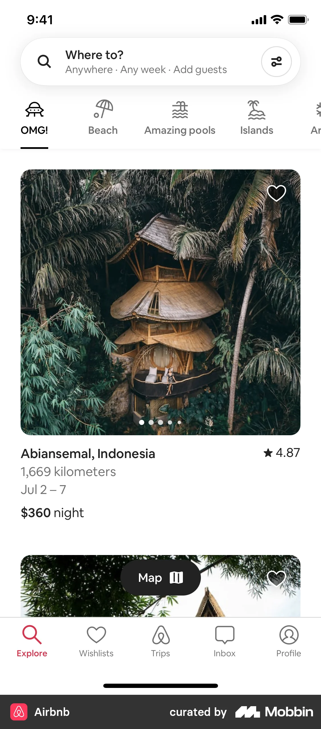 Airbnb Onboarding screen