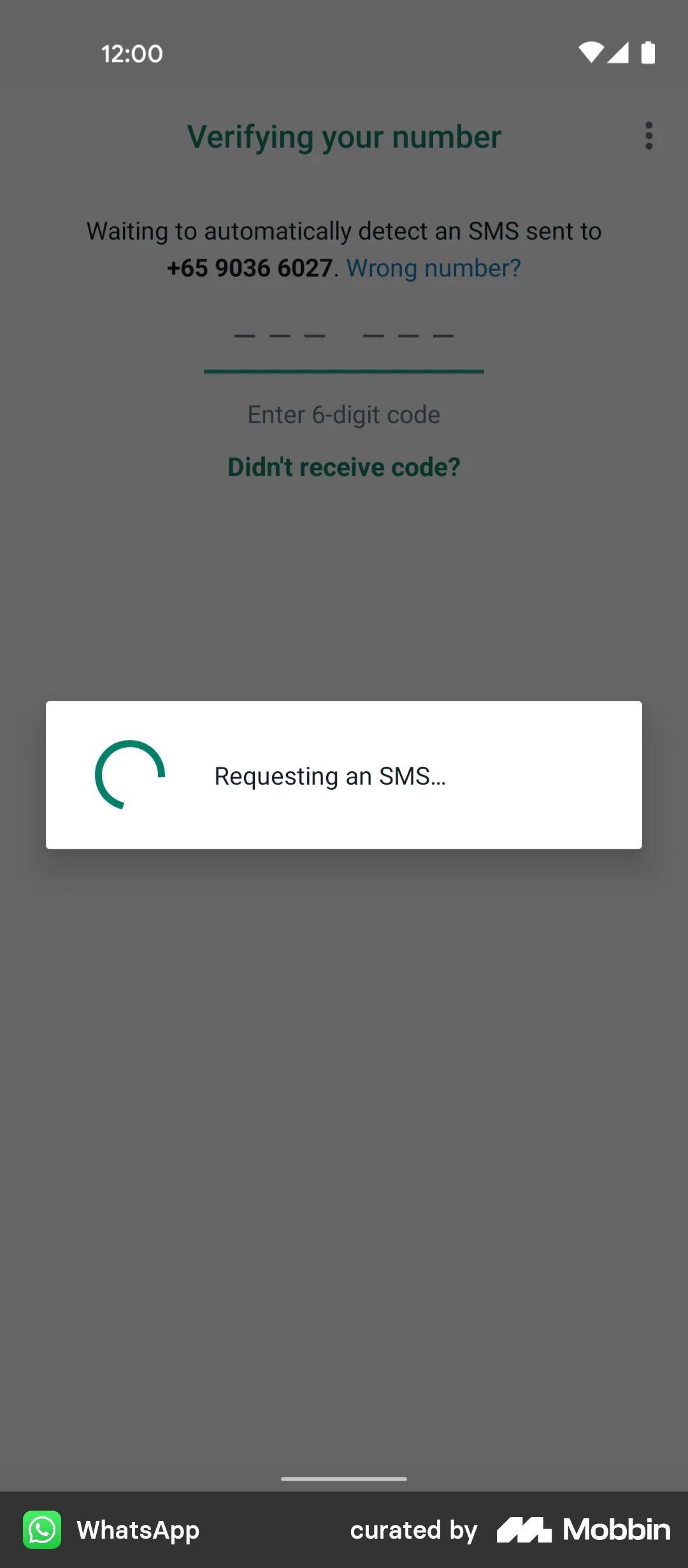 WhatsApp Onboarding screen