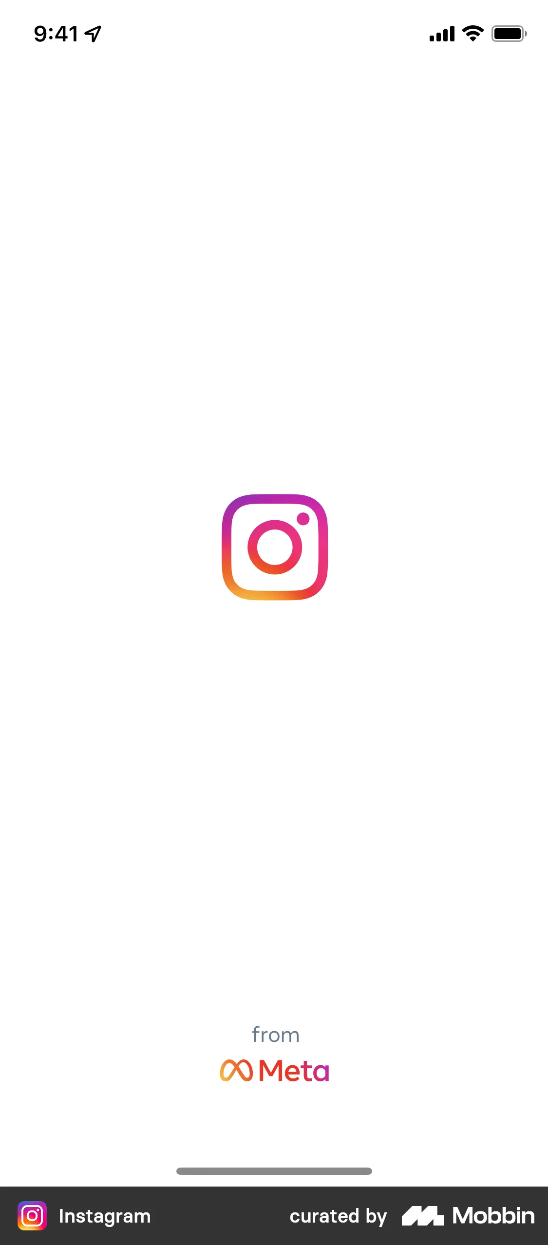 Instagram screen