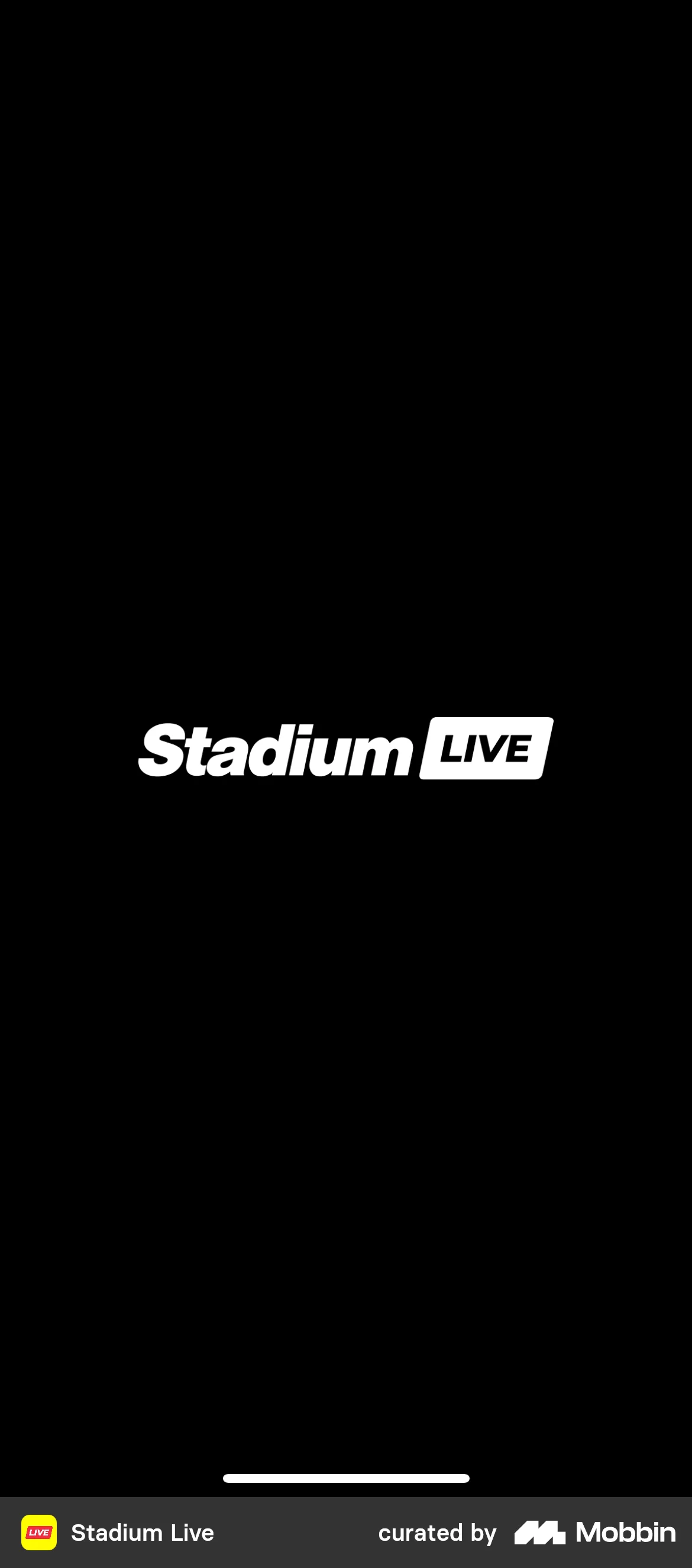 Stadium Live Onboarding screen