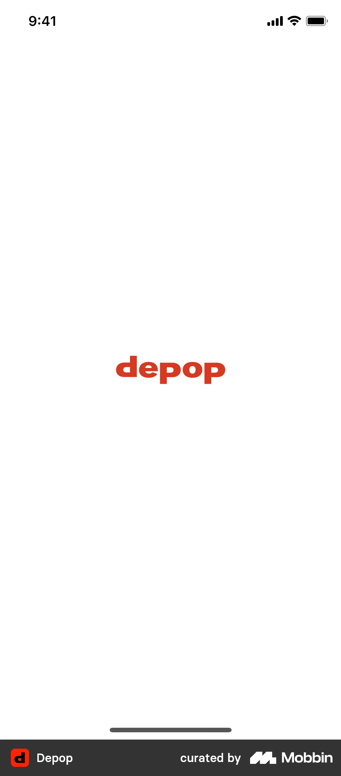 Depop screen