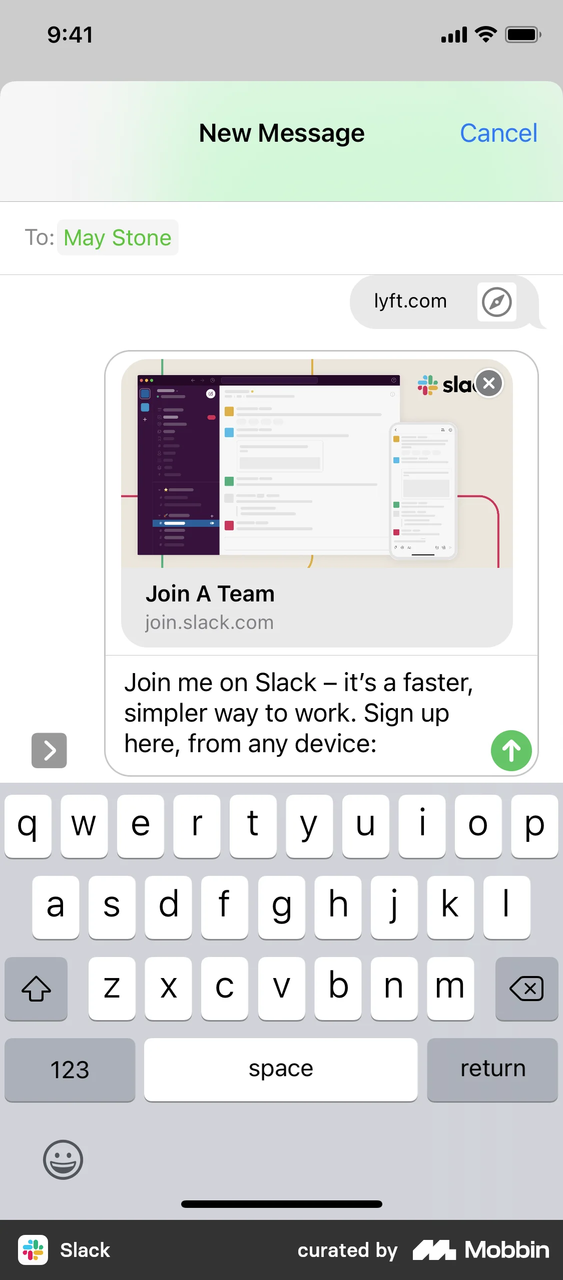 Slack Creating a new workplace screen