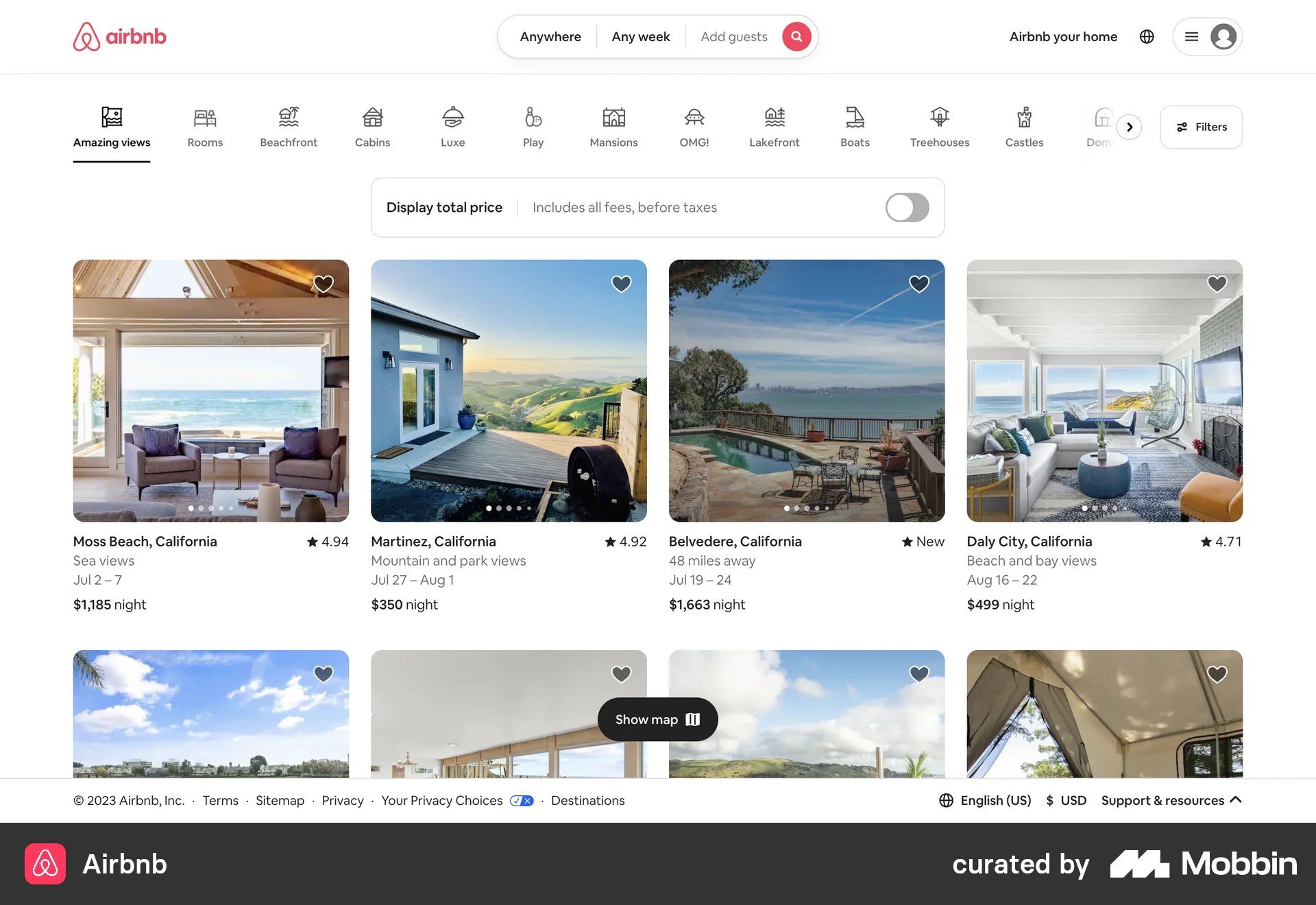 Airbnb screen