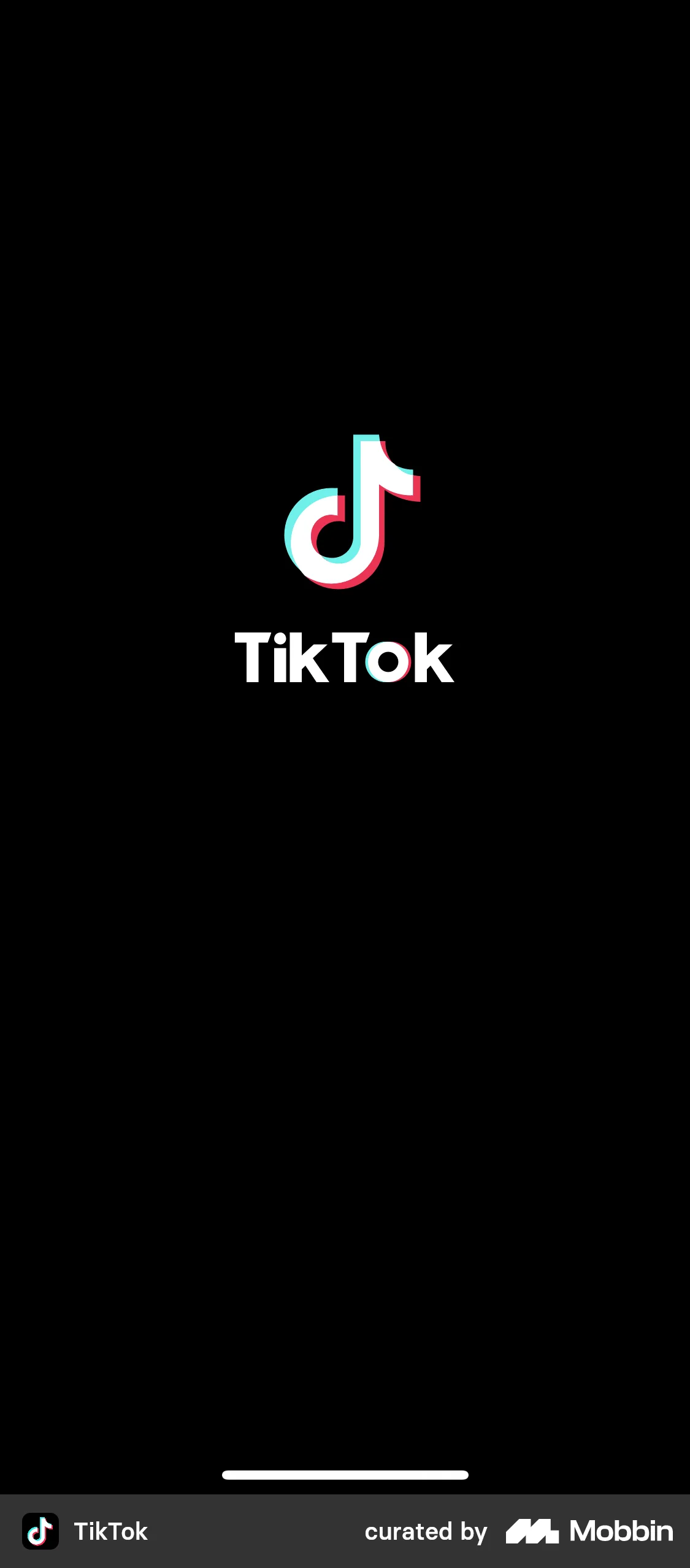 TikTok Onboarding screen
