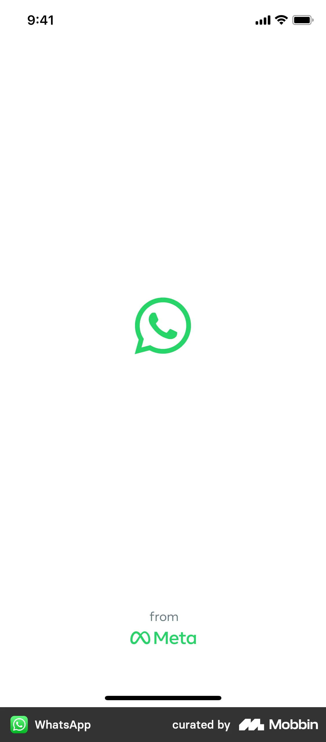 WhatsApp Onboarding screen