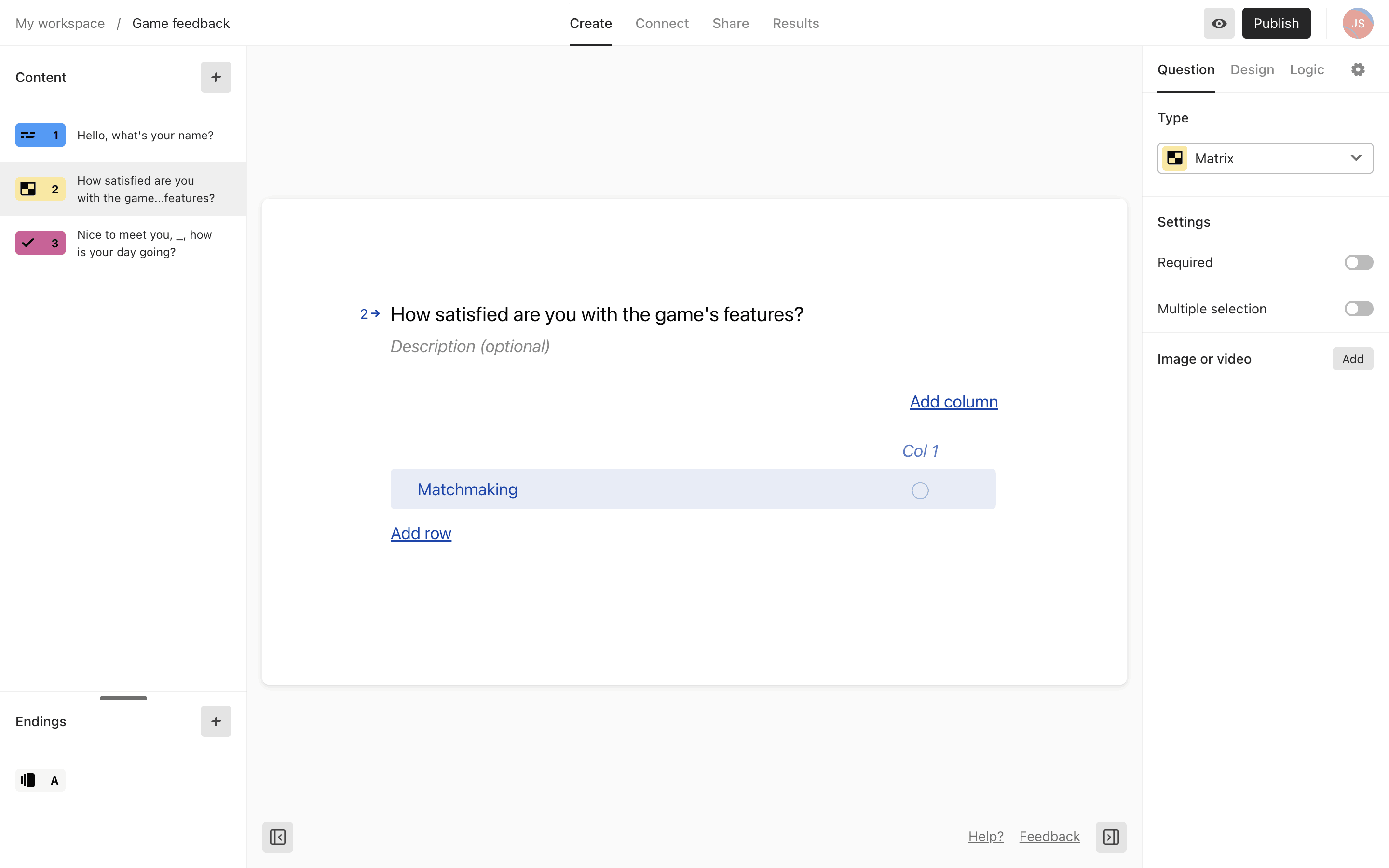 Typeform Web Screen | Mobbin