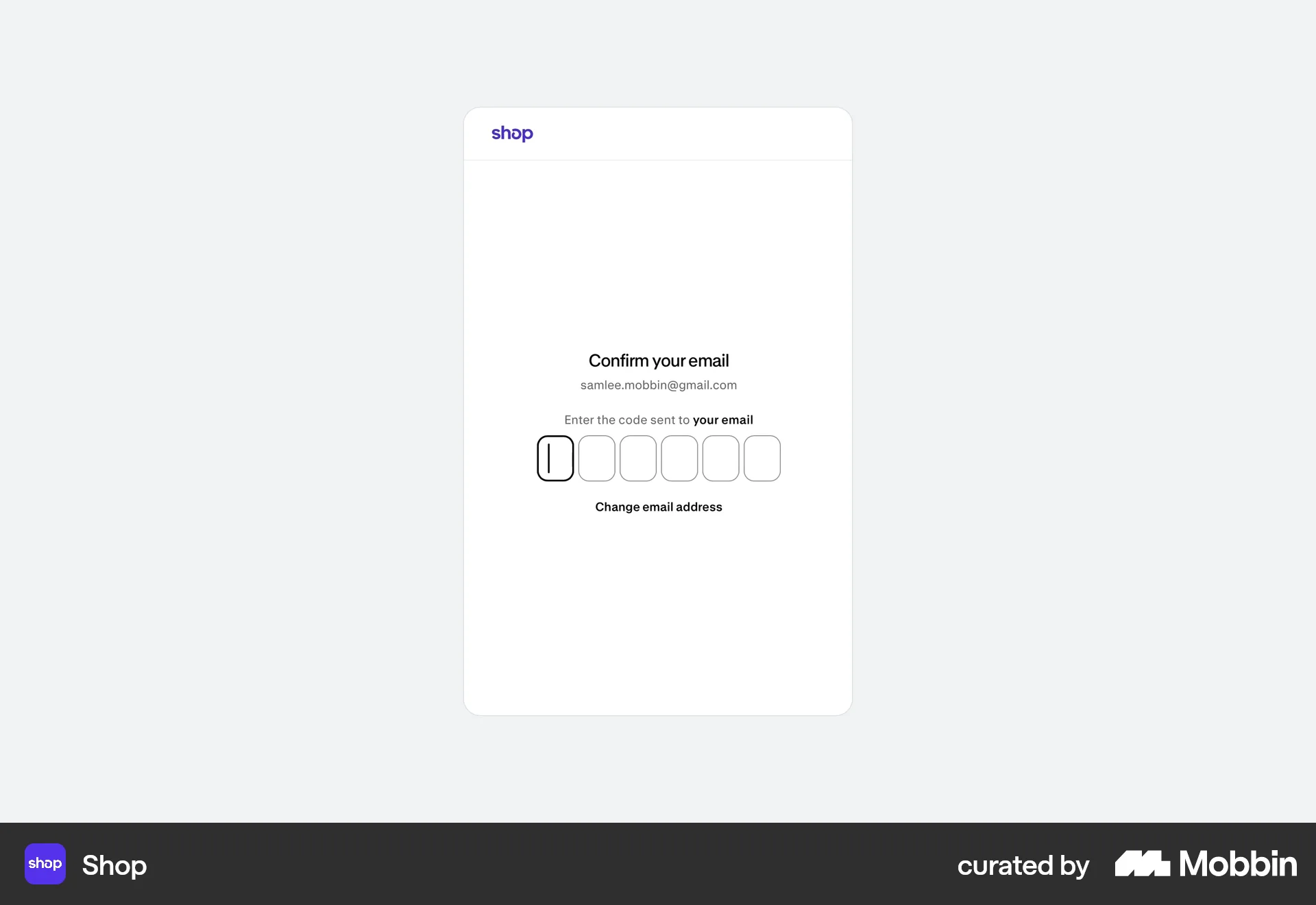 Shop Onboarding screen