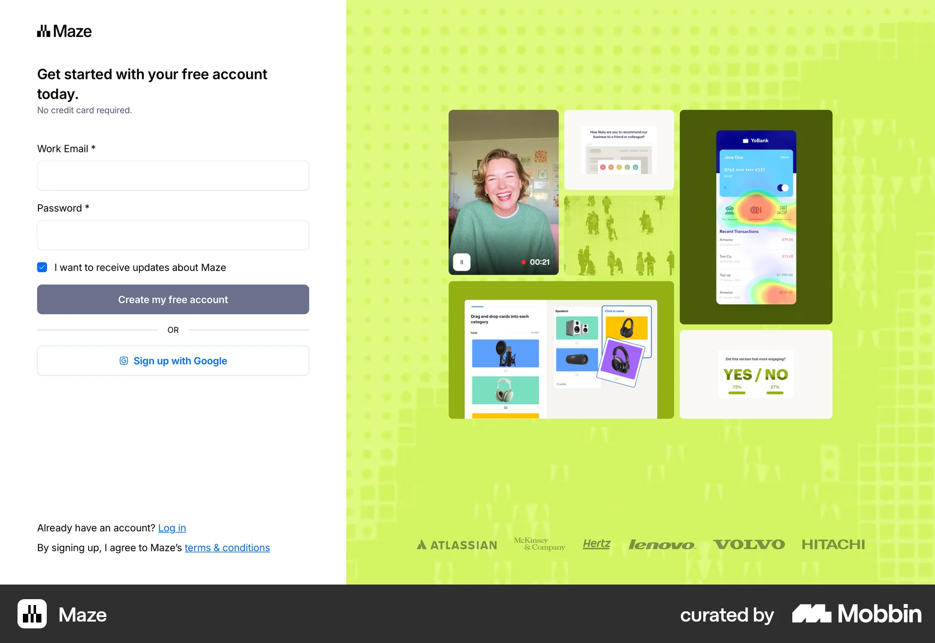 Maze Onboarding screen