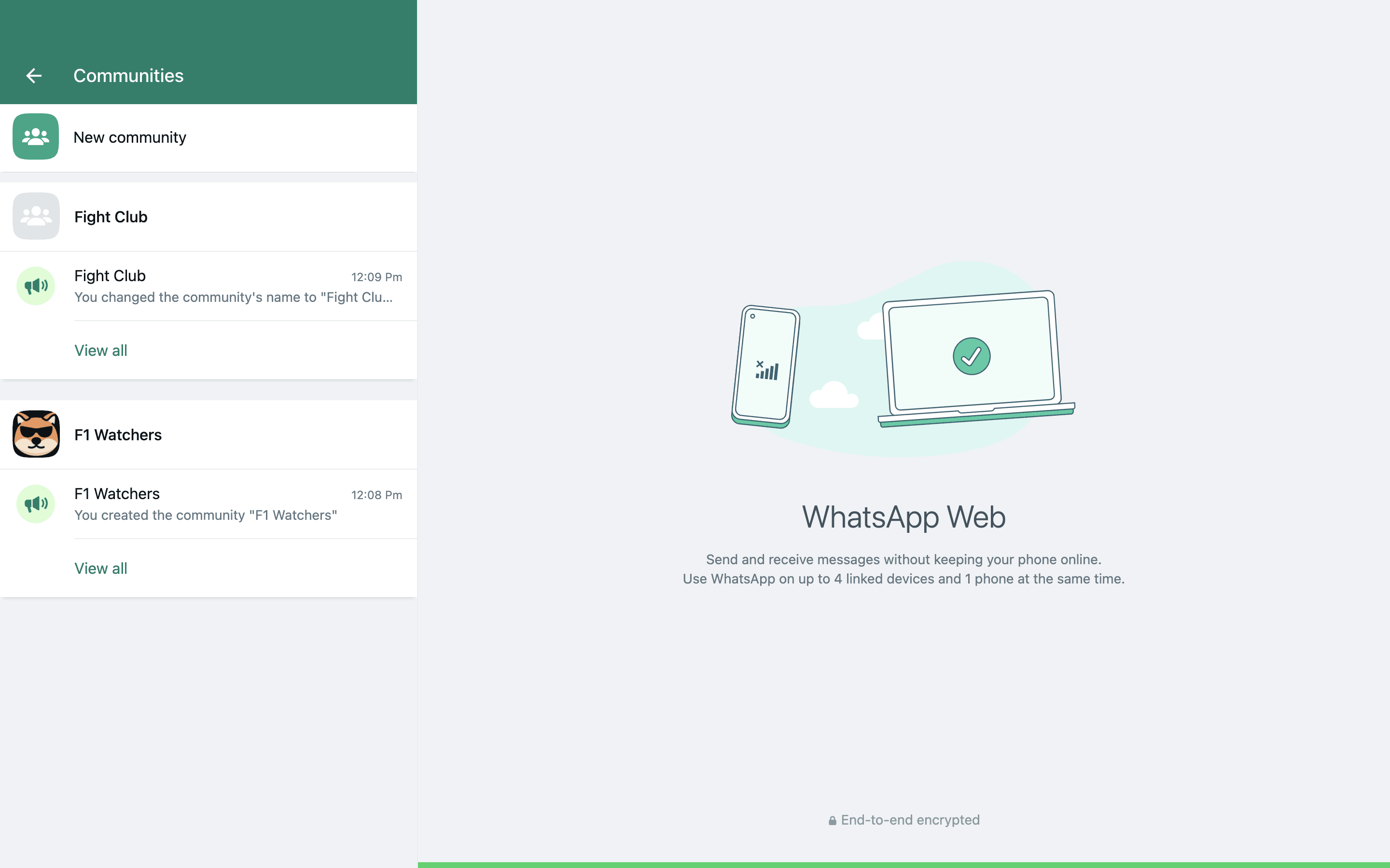 WhatsApp Web Screen | Mobbin