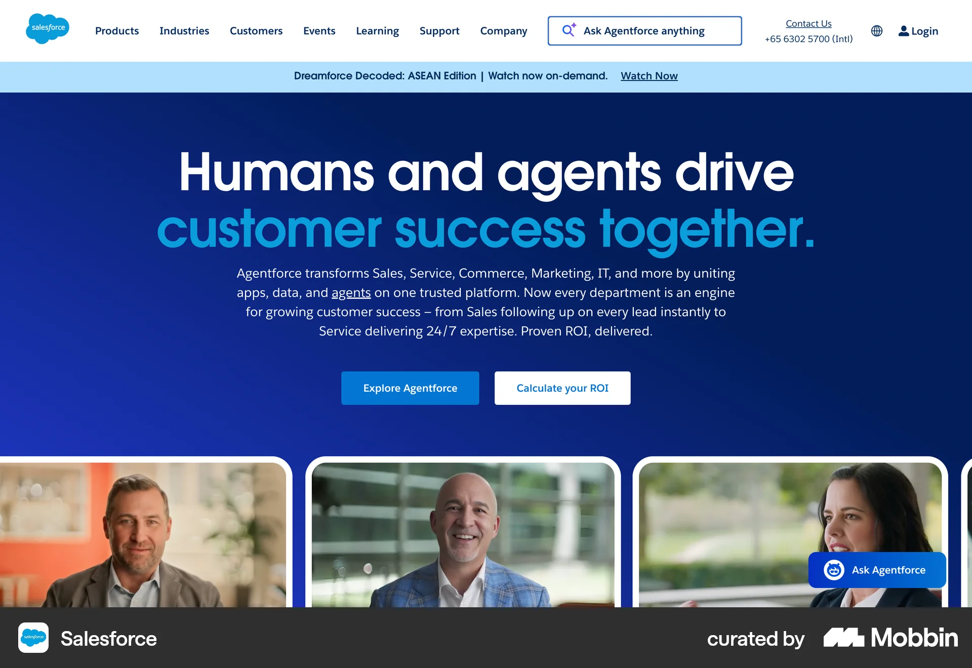 Salesforce Onboarding screen