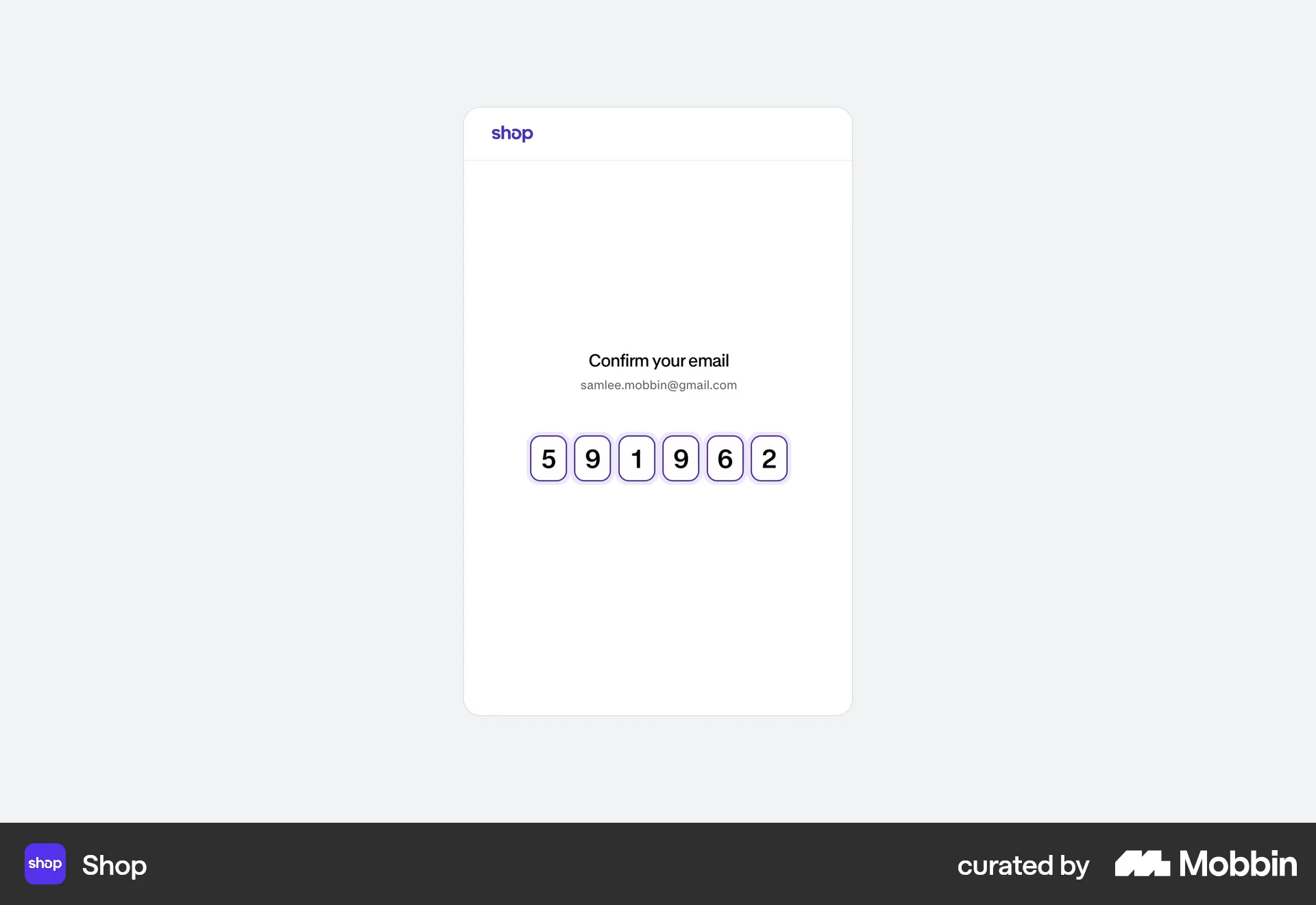 Shop Onboarding screen