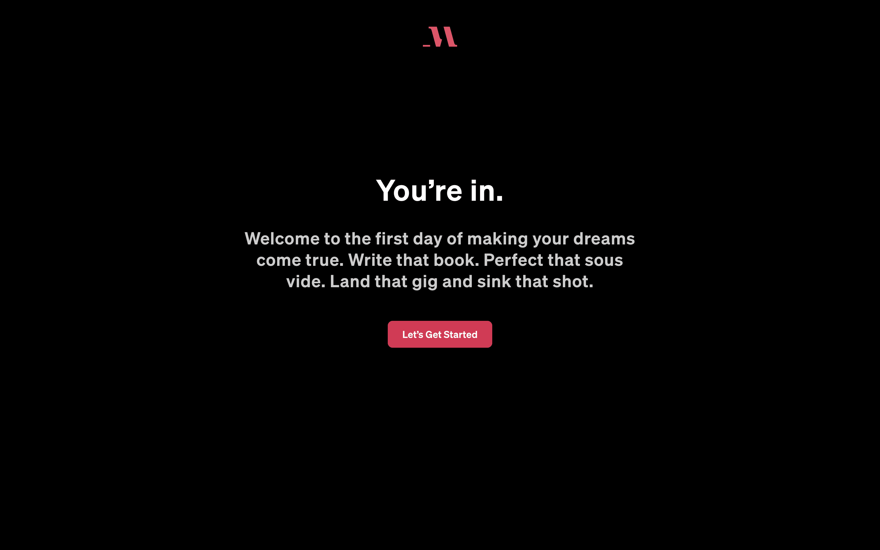 MasterClass Web Confirmation | Mobbin