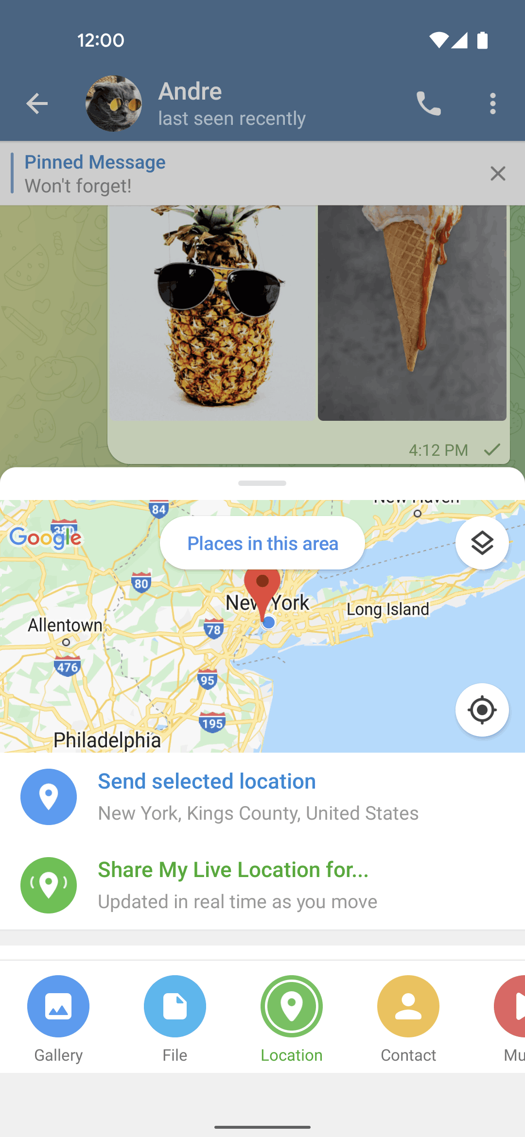 Telegram Android Screen | Mobbin