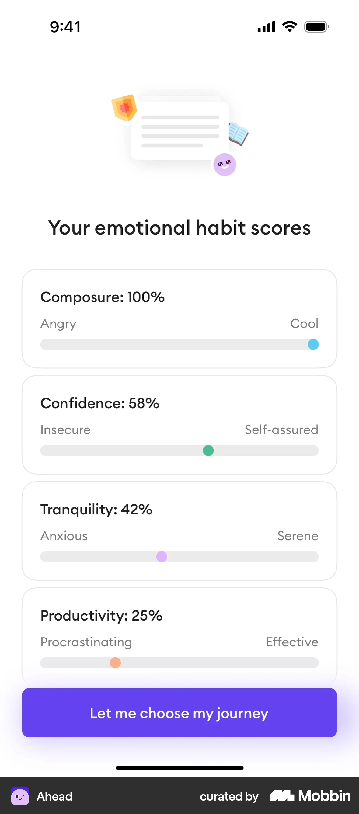 Ahead Onboarding screen