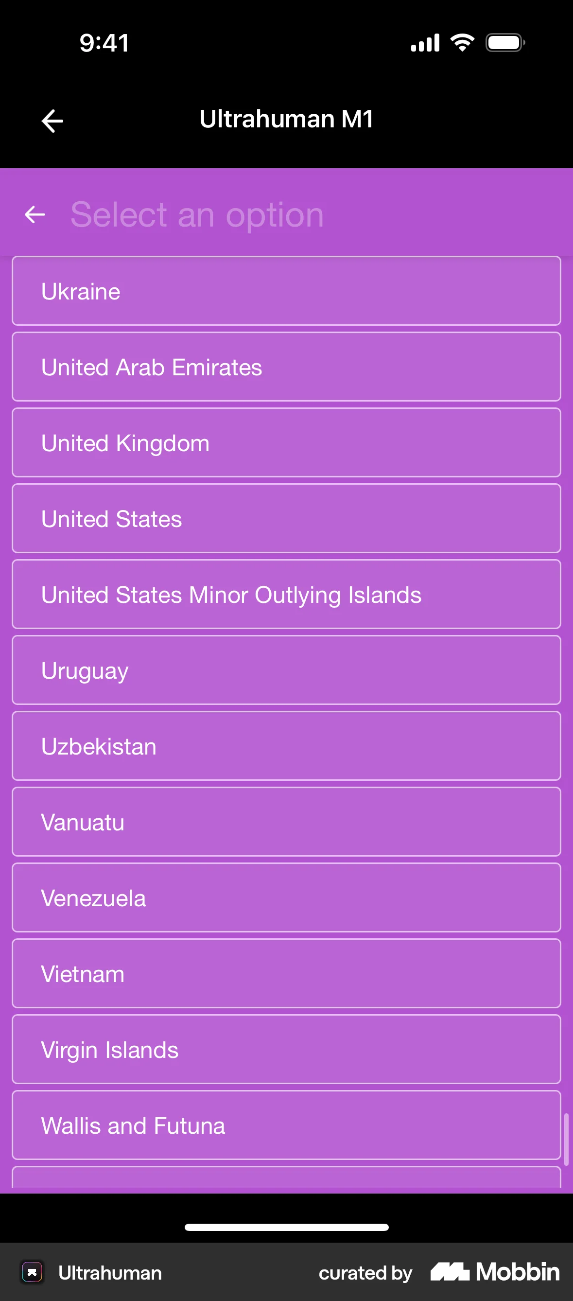 Ultrahuman Requesting Ultrahuman M1 access screen