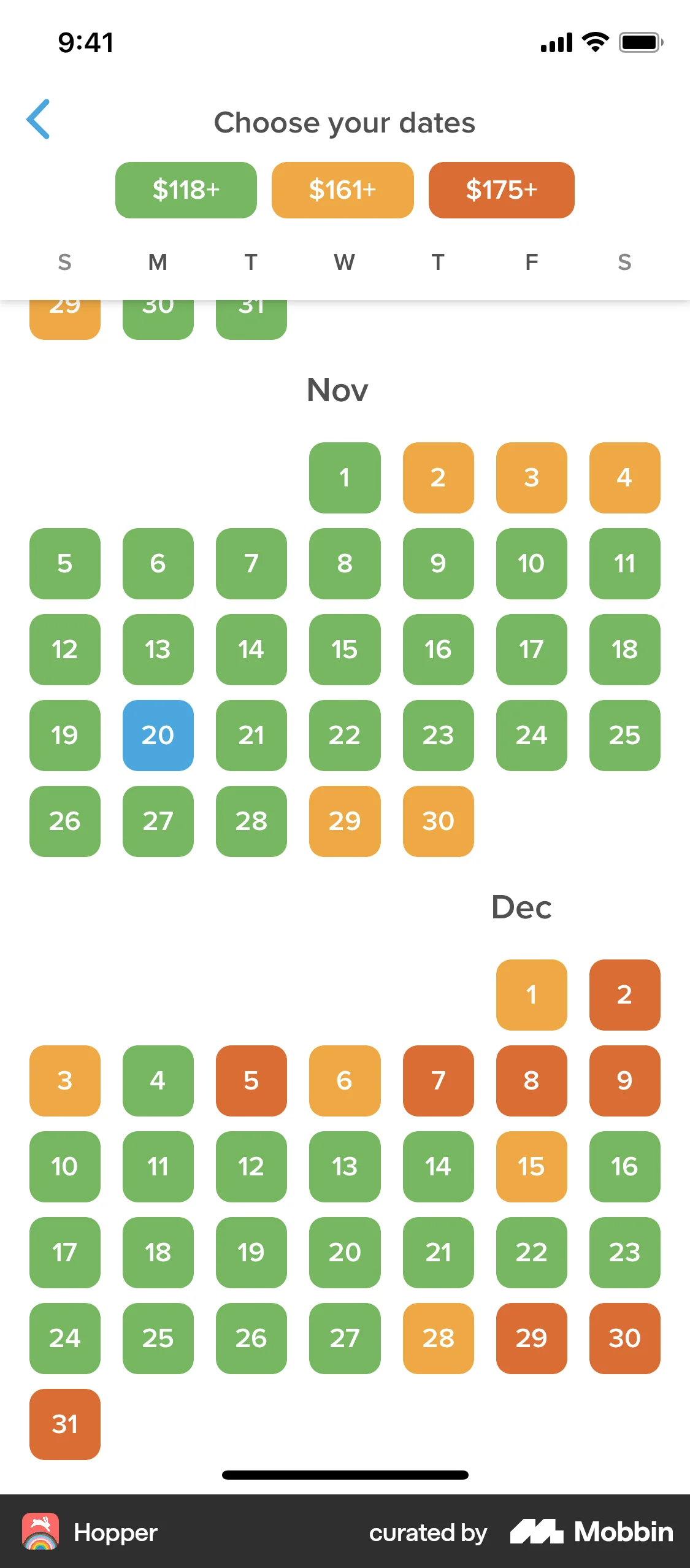 Calendar Mobile App Design