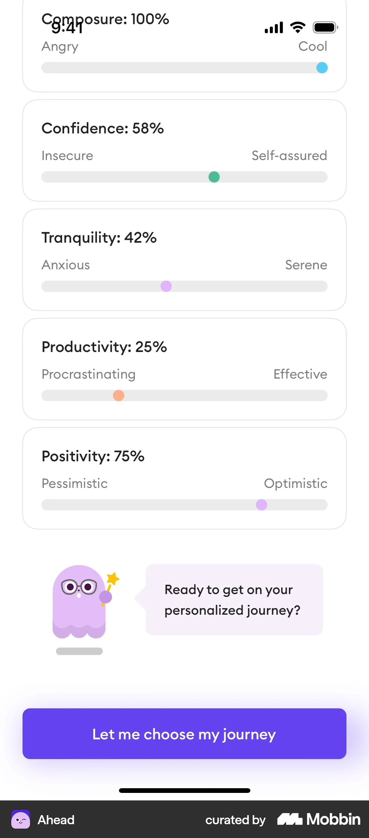 Ahead Onboarding screen