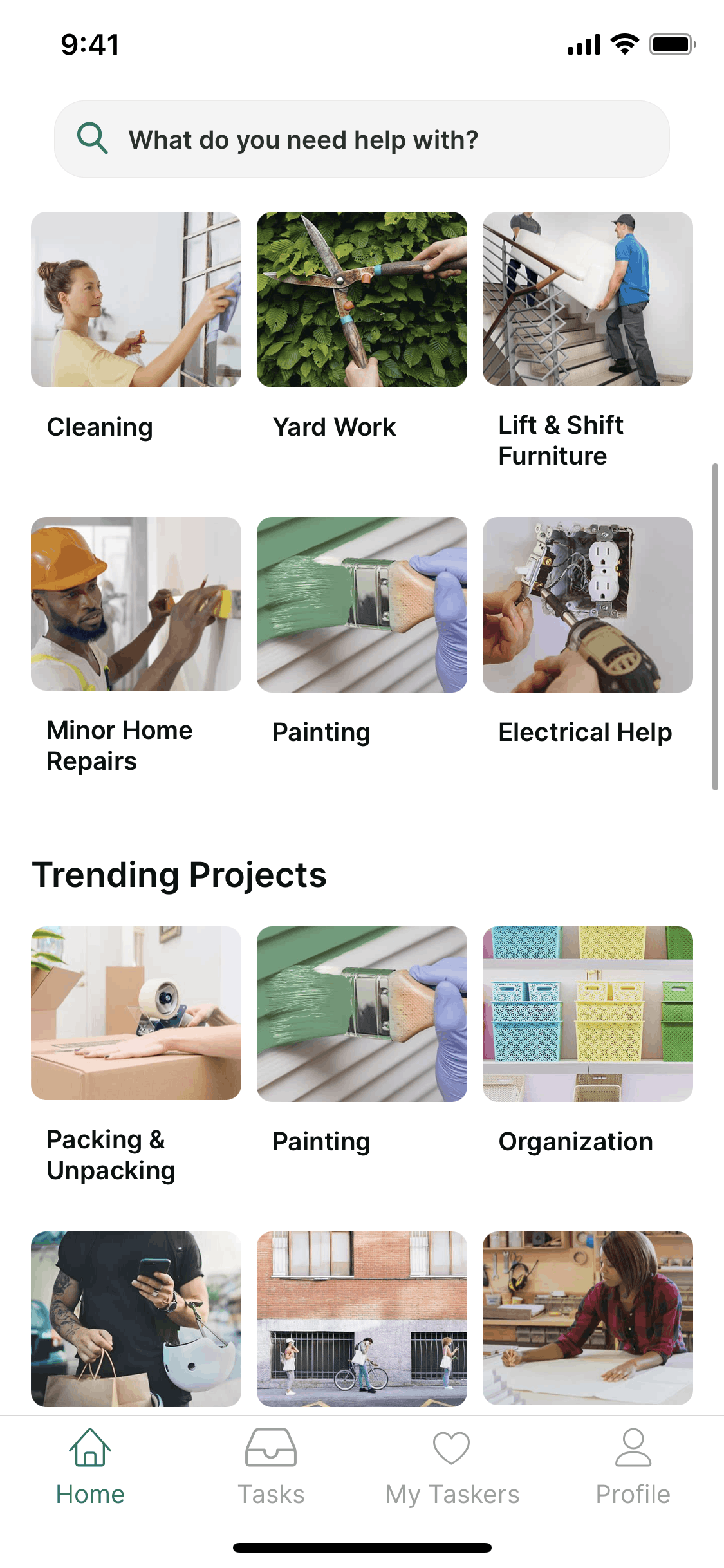 TaskRabbit iOS Screen | Mobbin