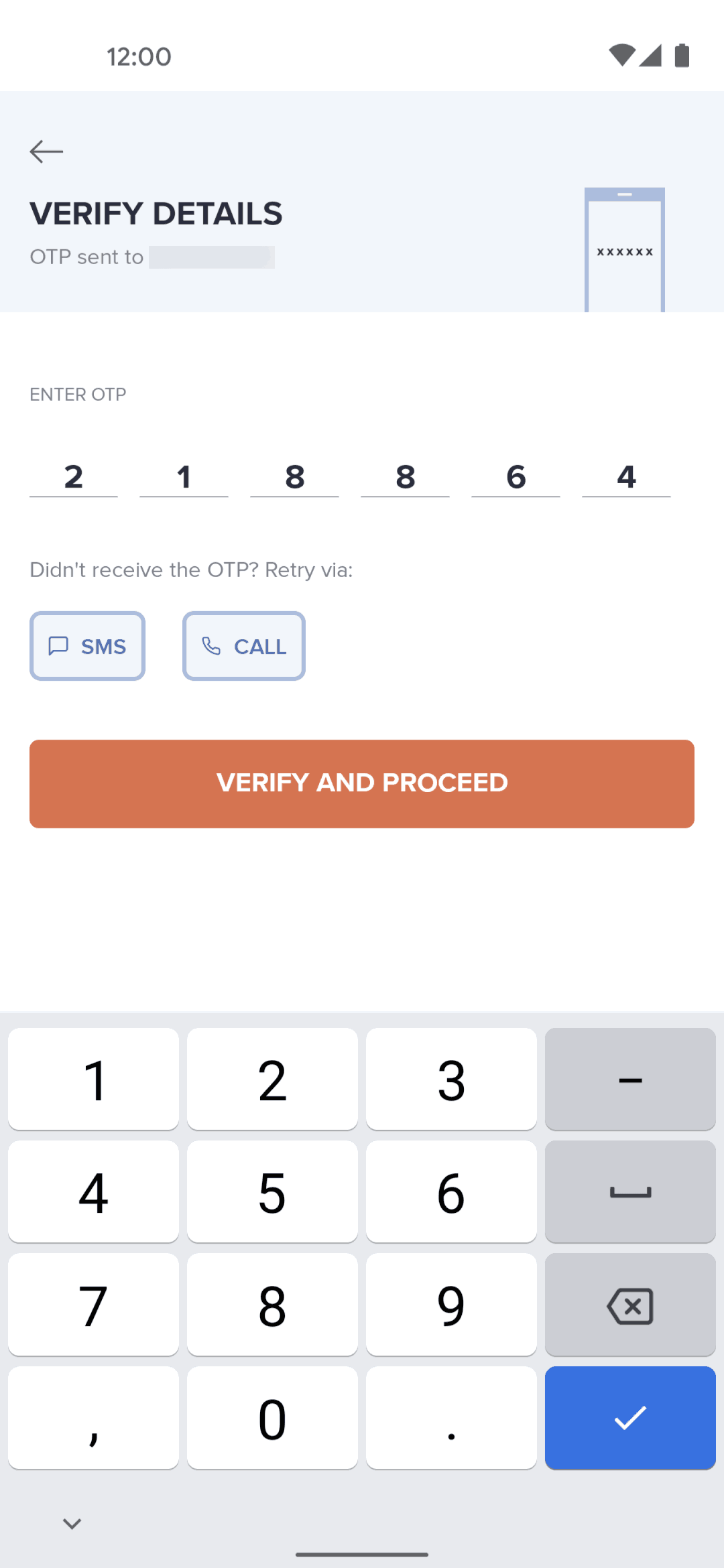 Swiggy Android Logging in Flow | Mobbin