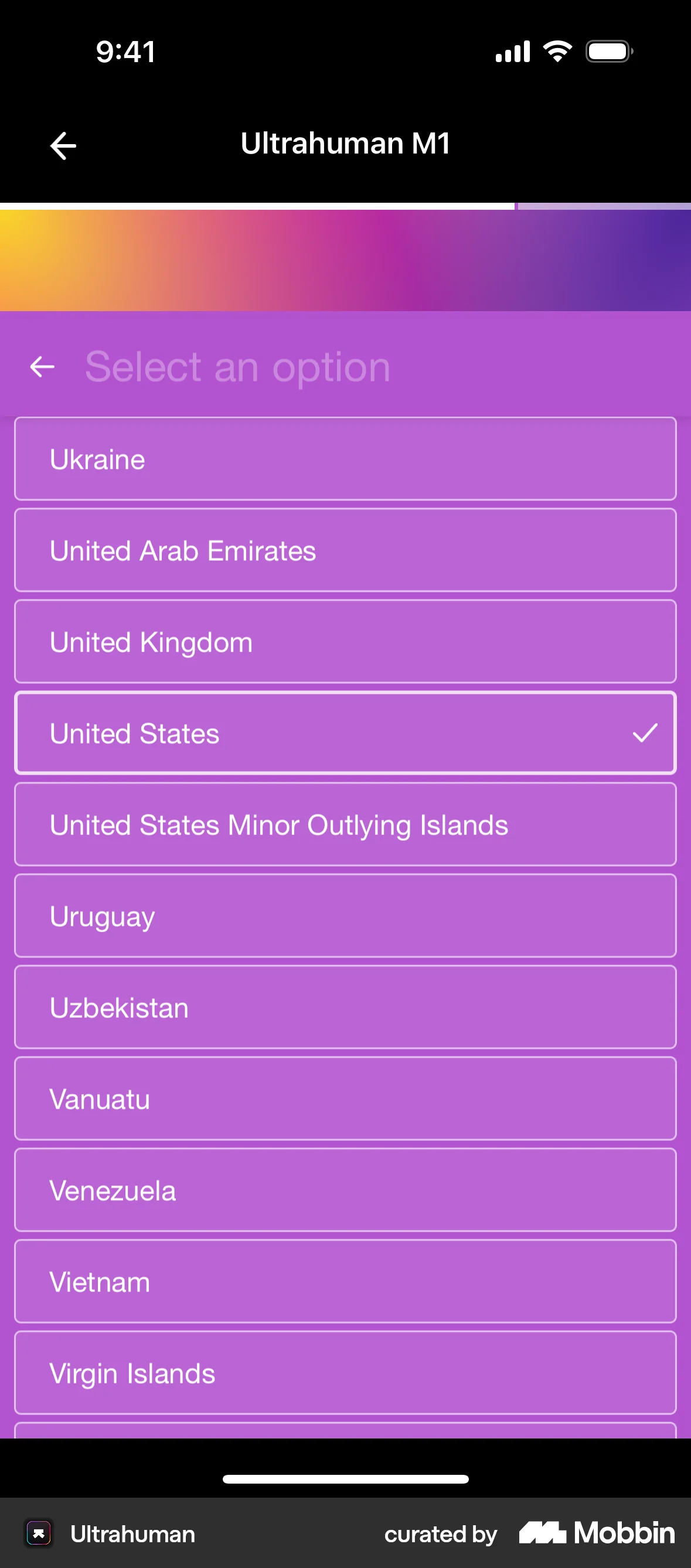 Ultrahuman Requesting Ultrahuman M1 access screen