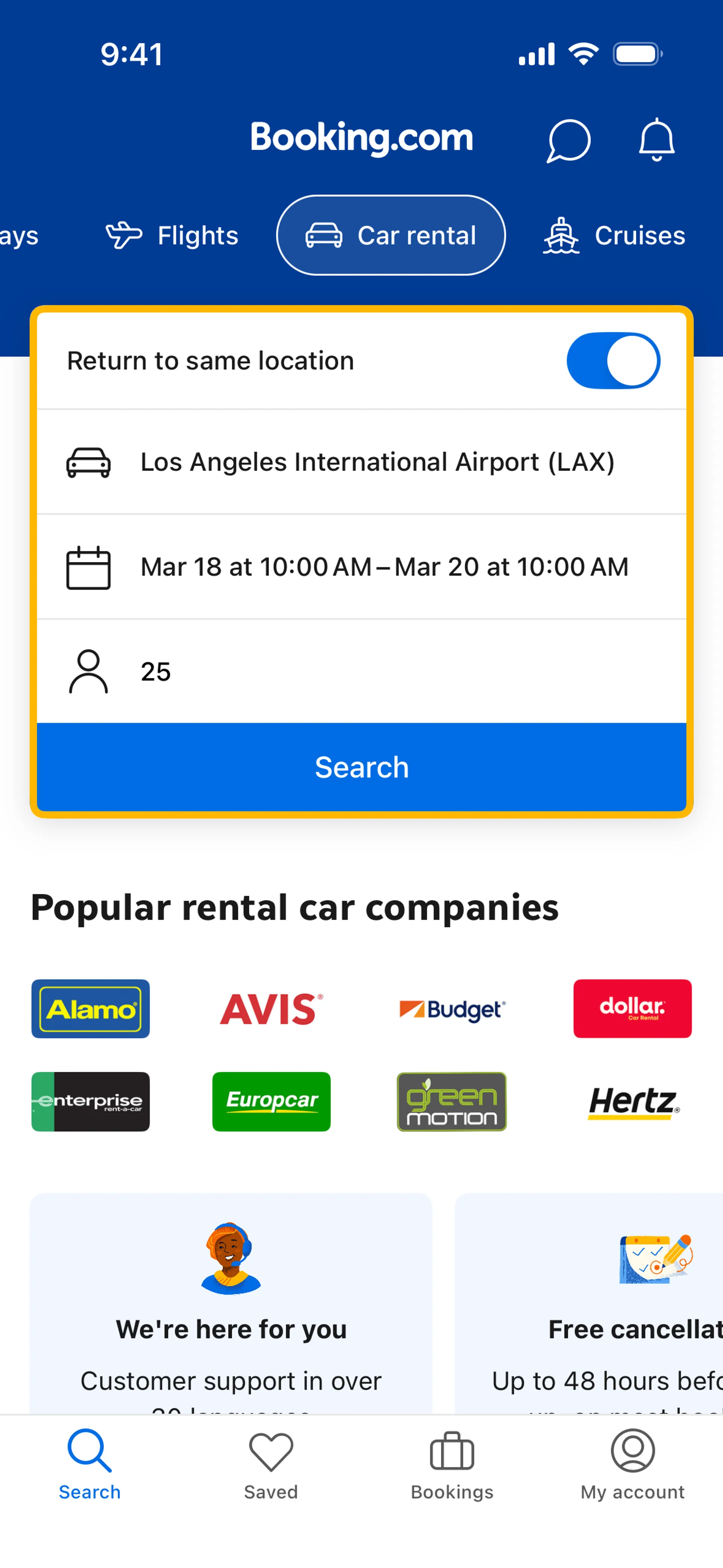 Booking.com iOS Travel & Transportation interface screenshot 18