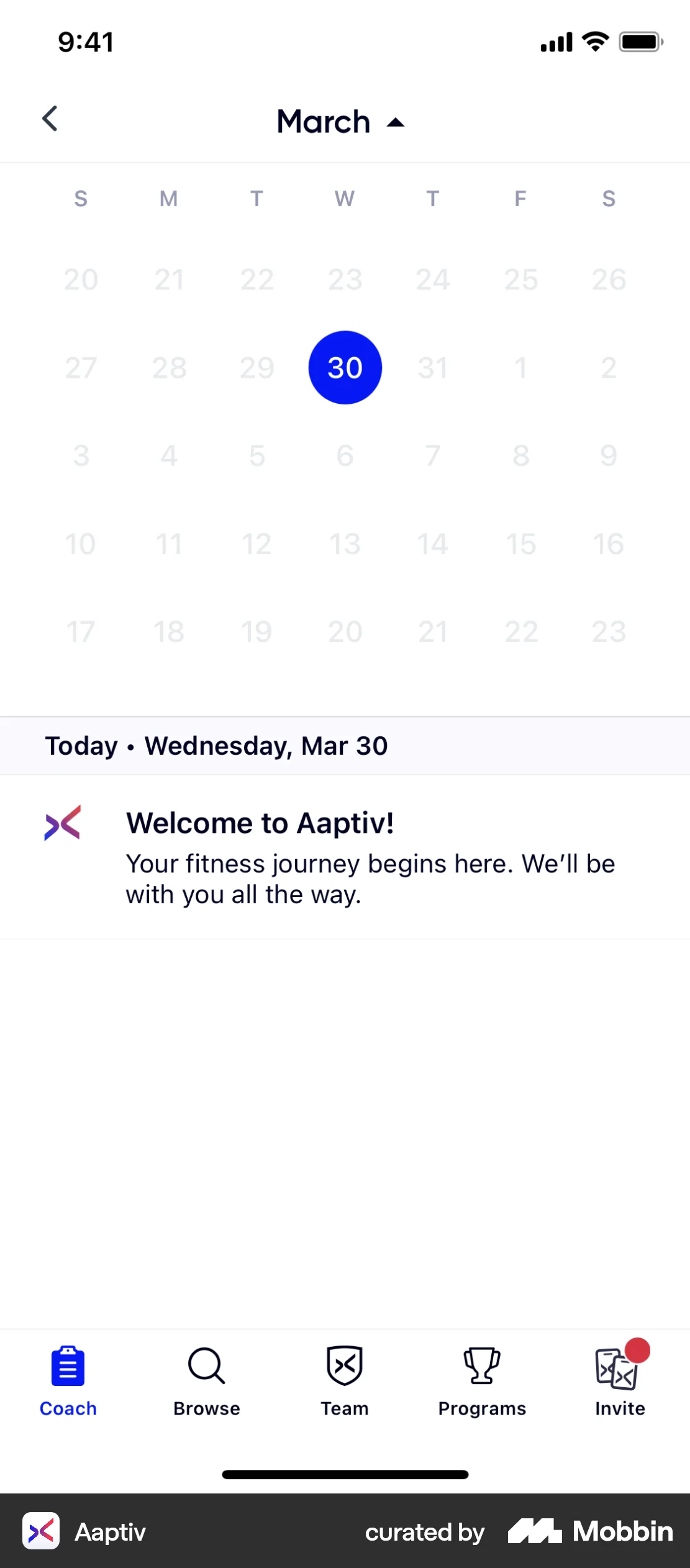 Calender Rditing Calendar Mobile App Design