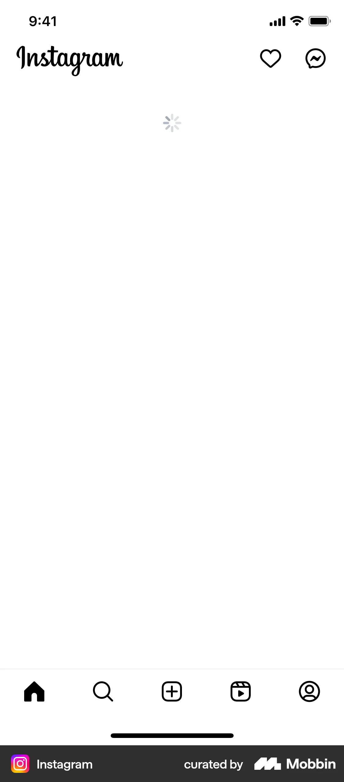 Instagram Onboarding screen