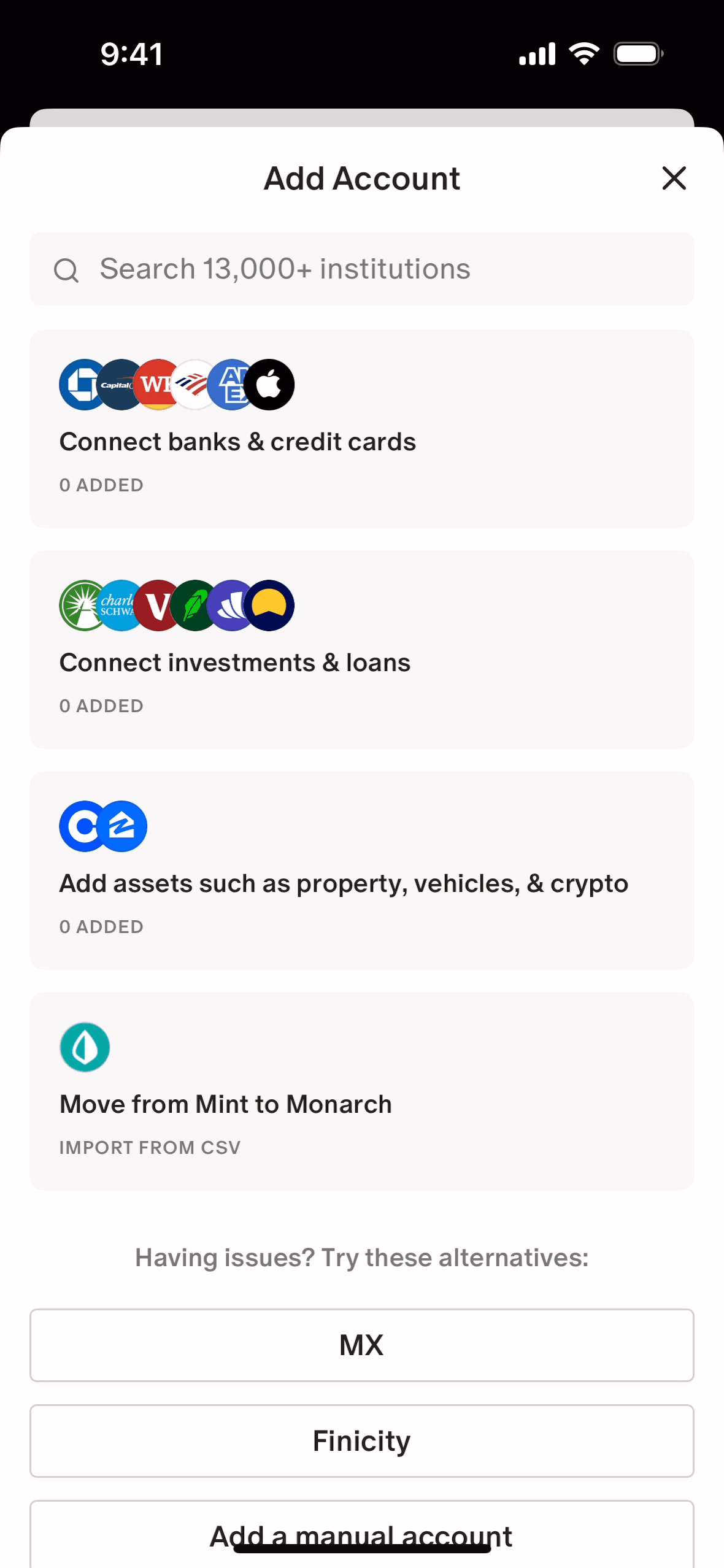 Mobile Connecting & Linking Flow