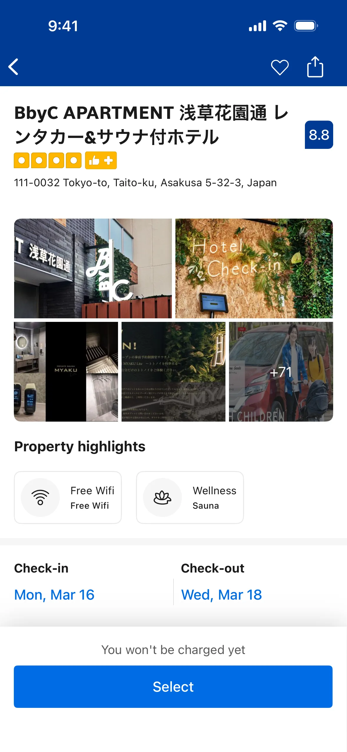 Booking.com iOS Travel & Transportation interface screenshot 6