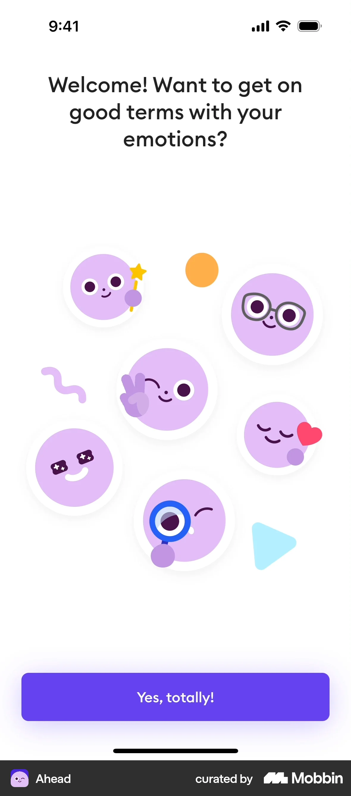 Ahead Onboarding screen