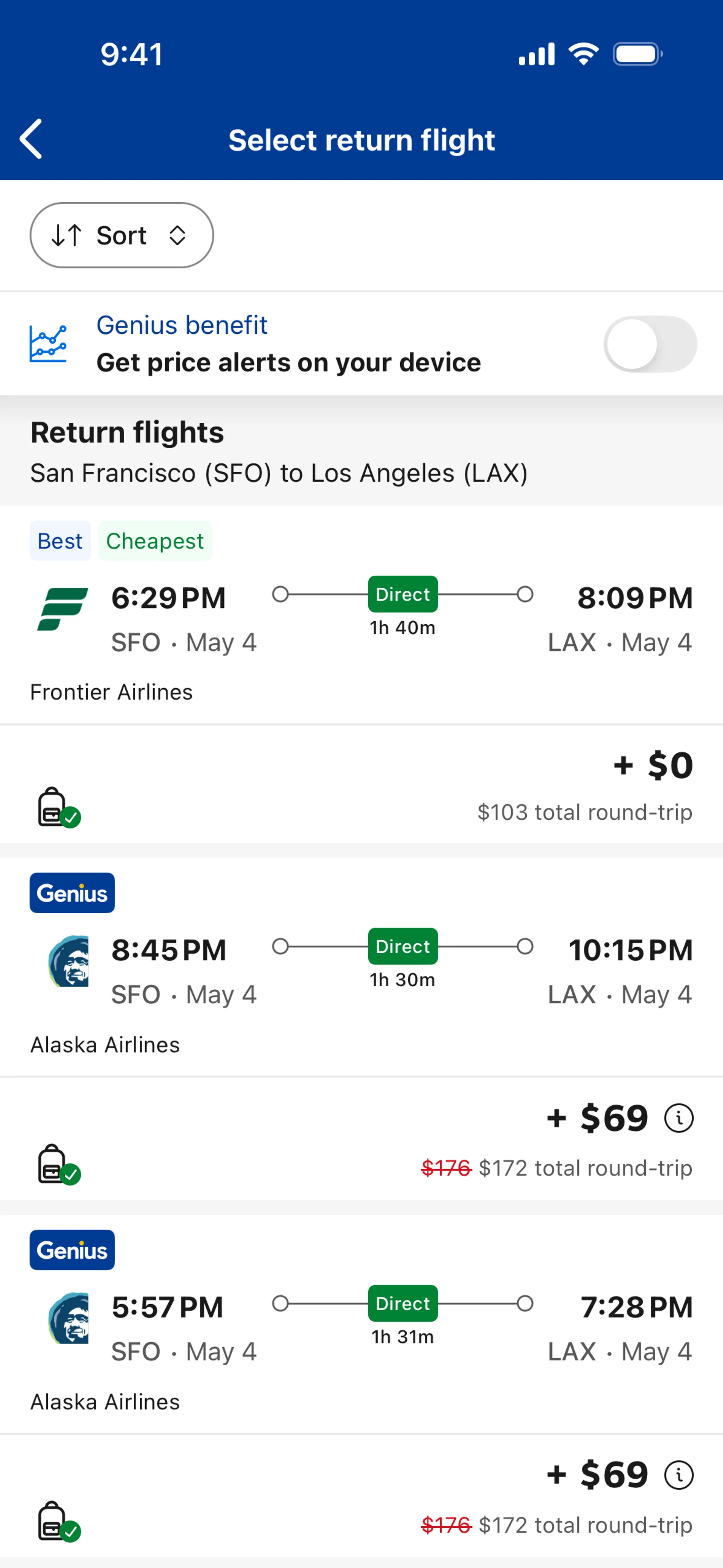 Booking.com iOS Travel & Transportation interface screenshot 2