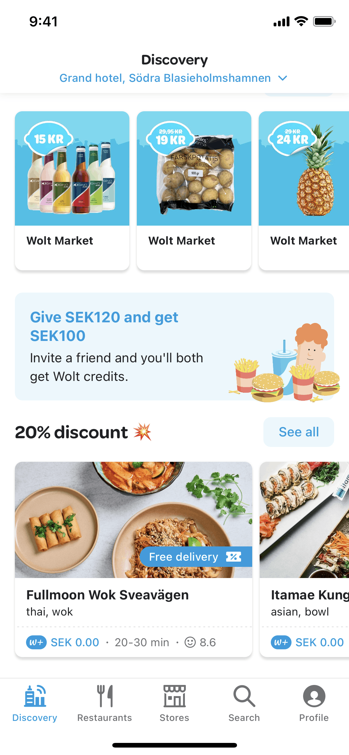 Wolt Delivery iOS Screen | Mobbin