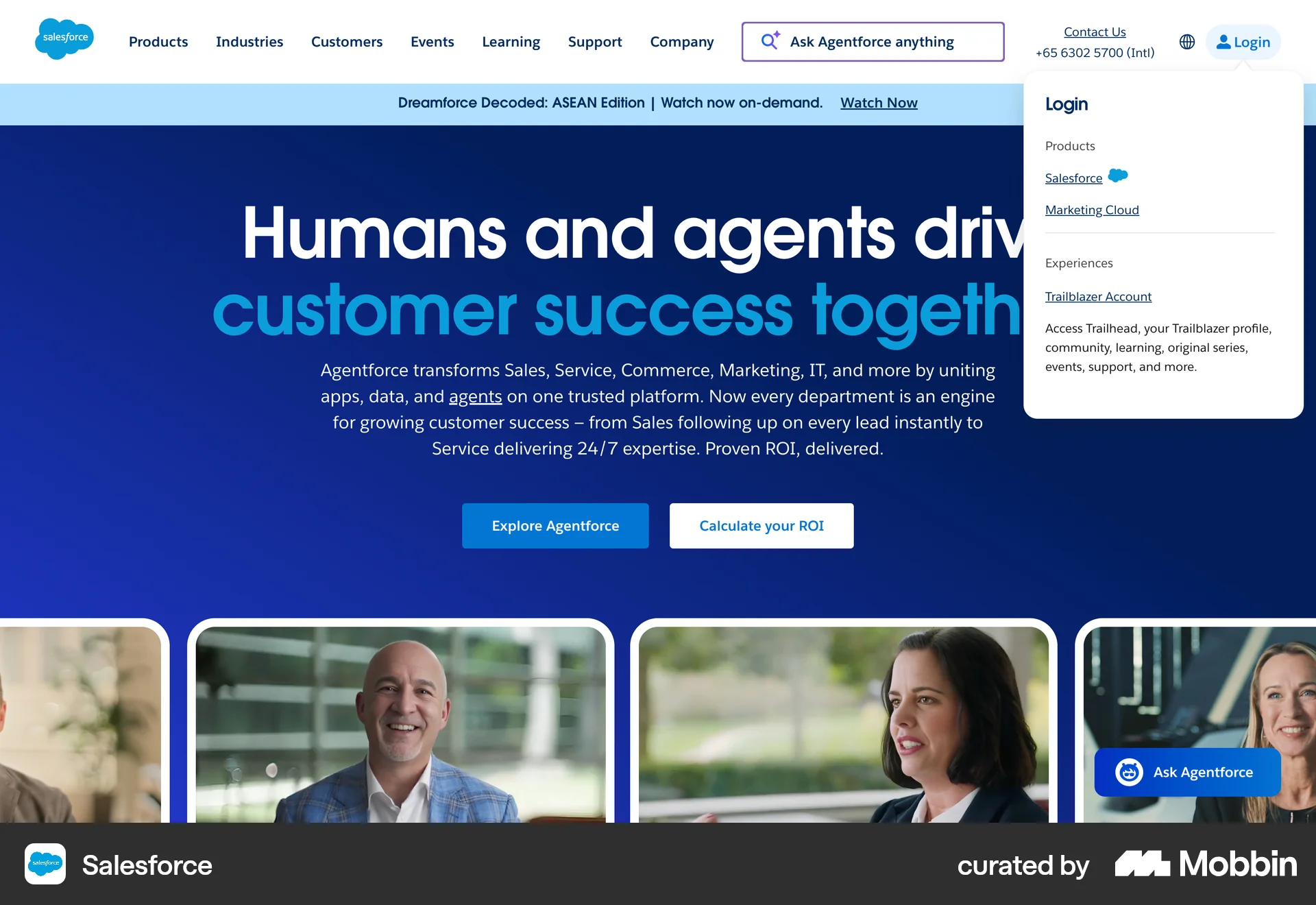 Salesforce Onboarding screen