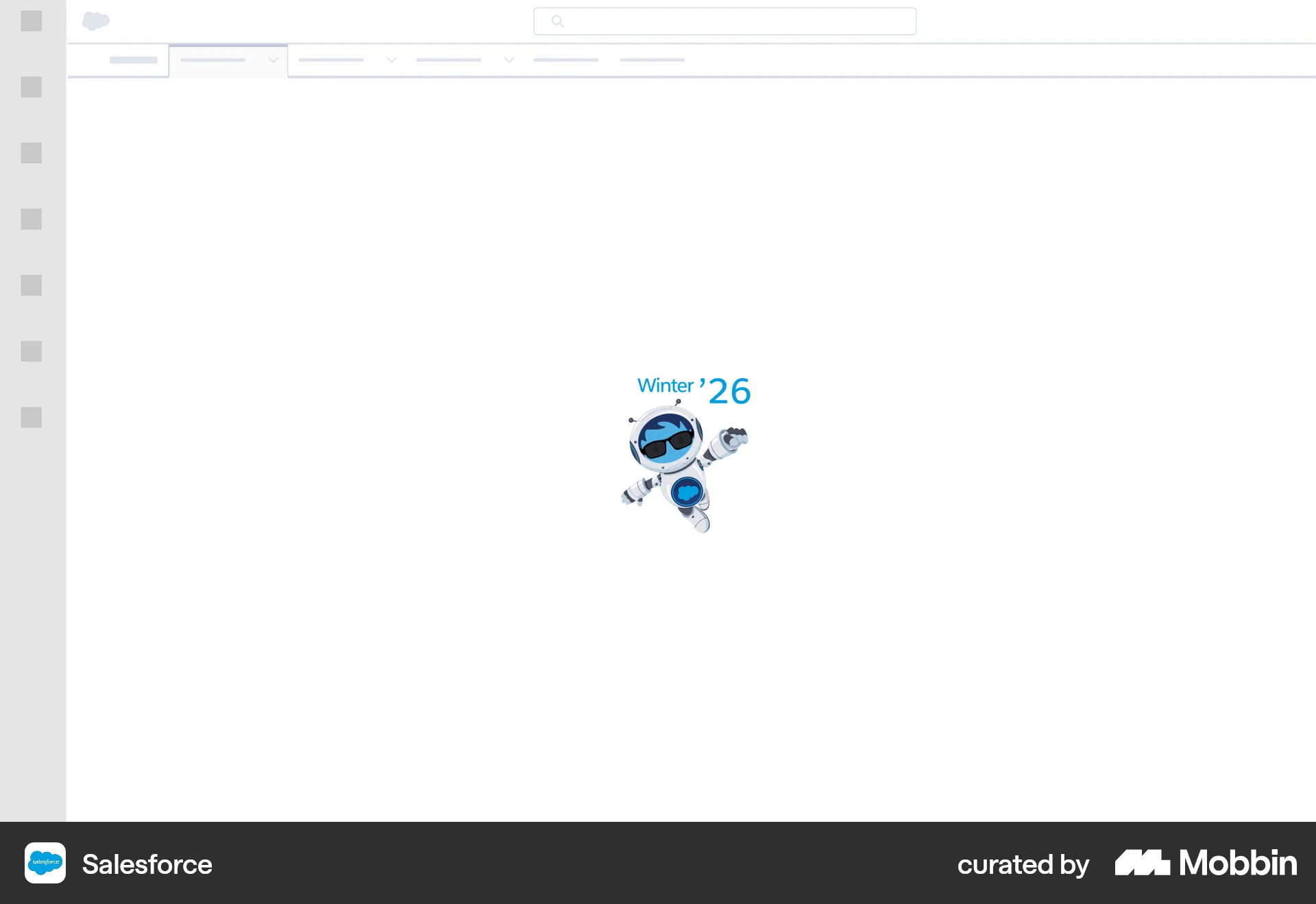Salesforce Onboarding screen