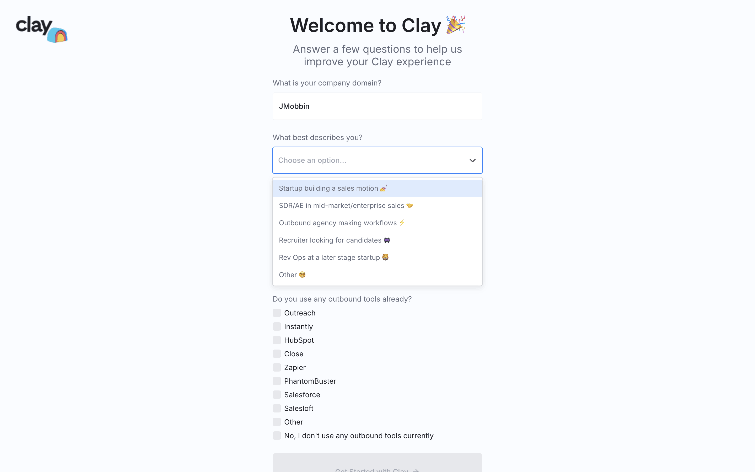 Clay Web Screen | Mobbin