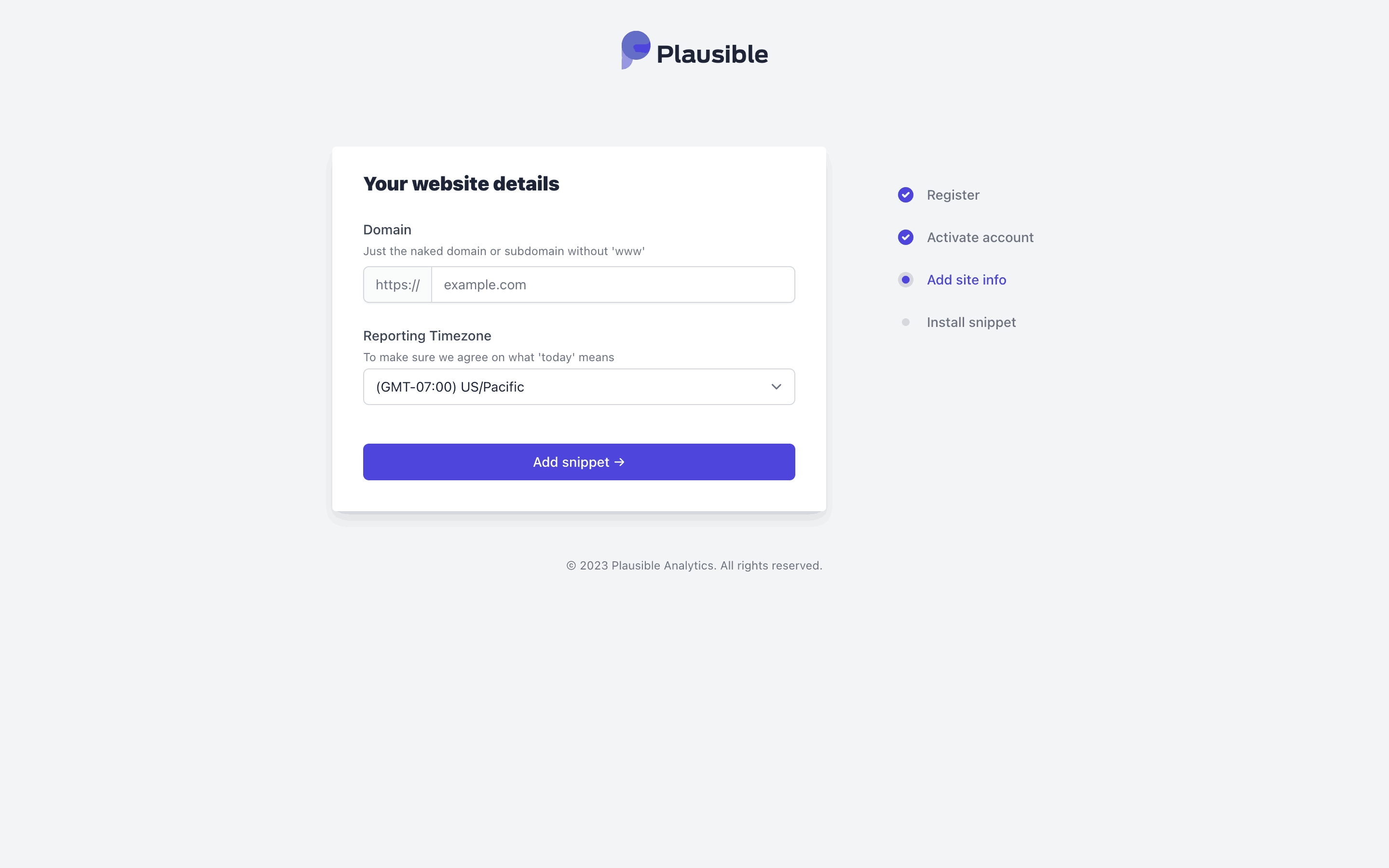 Plausible Analytics Web Screen | Mobbin