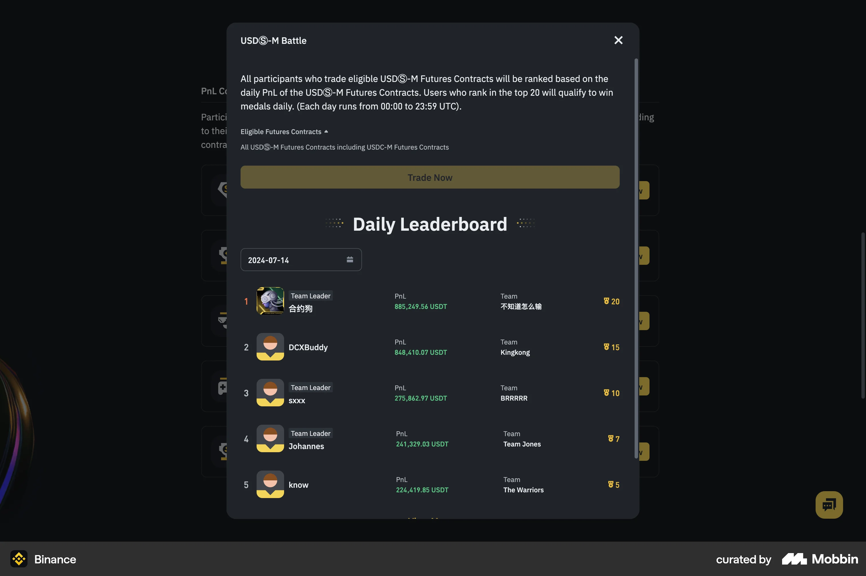 Leaderboard Website Design