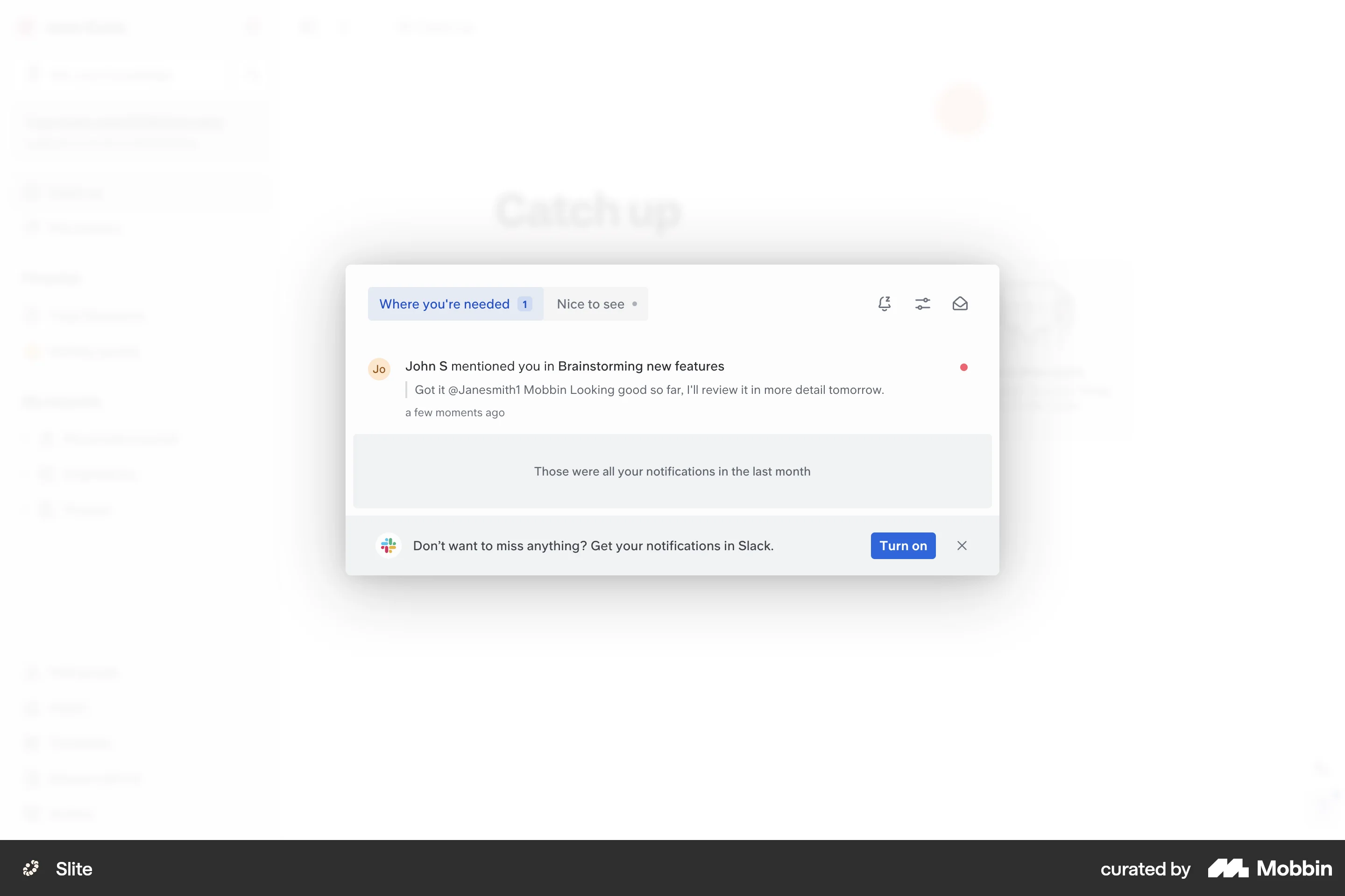Notifications Website Design