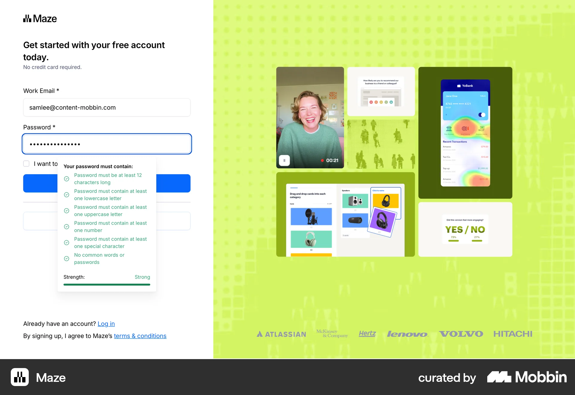 Maze Onboarding screen