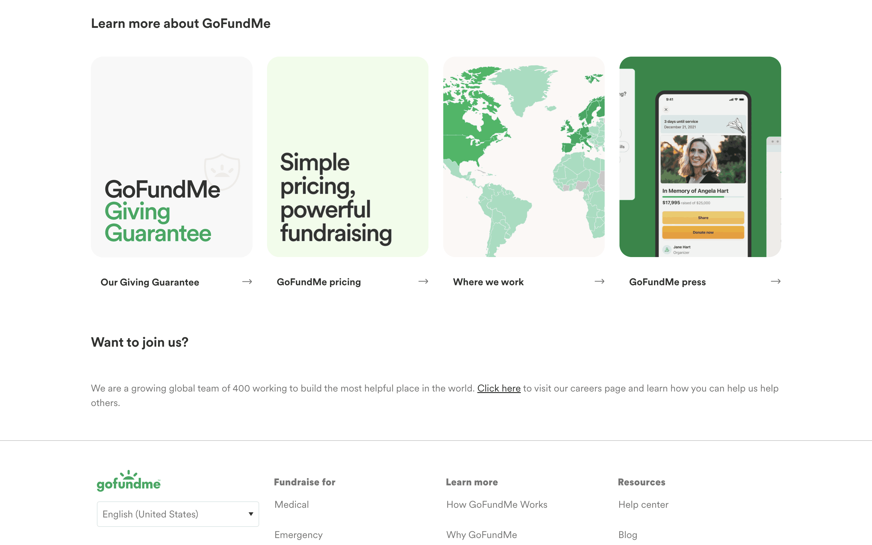 GoFundMe Web Screen | Mobbin