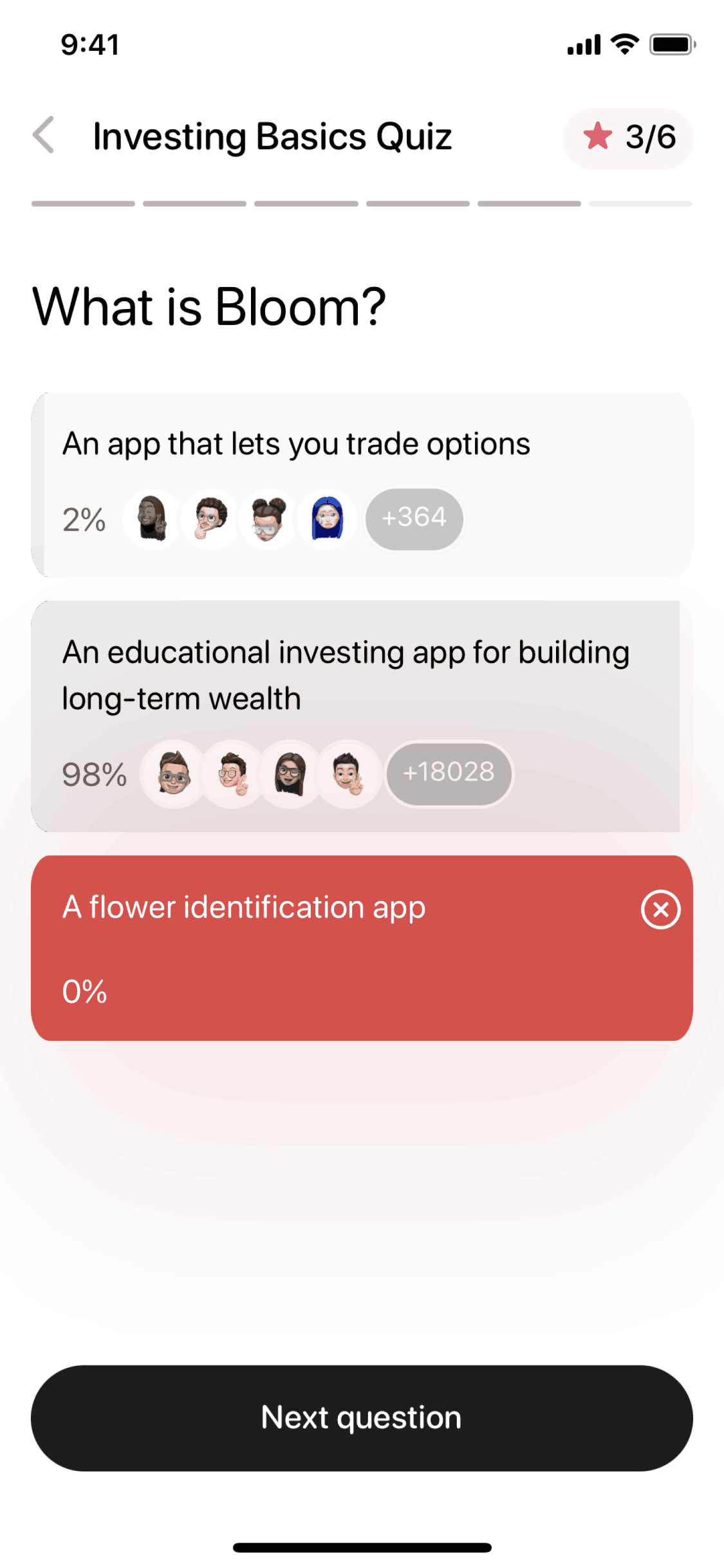 Bloom iOS Screen | Mobbin